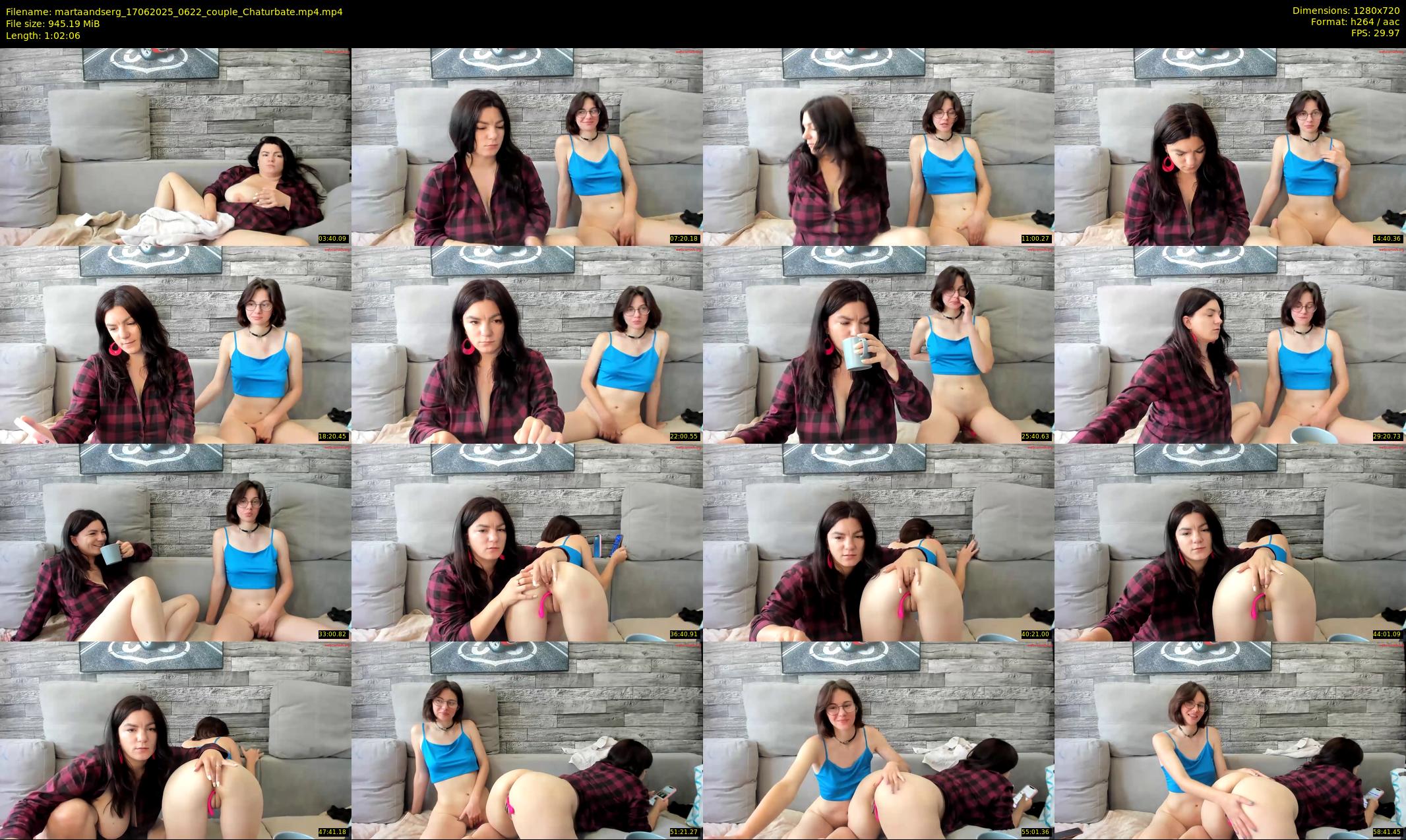 martaandserg — 63 minute Chaturbate female cam show recording, 720p, Jun 17, 2025