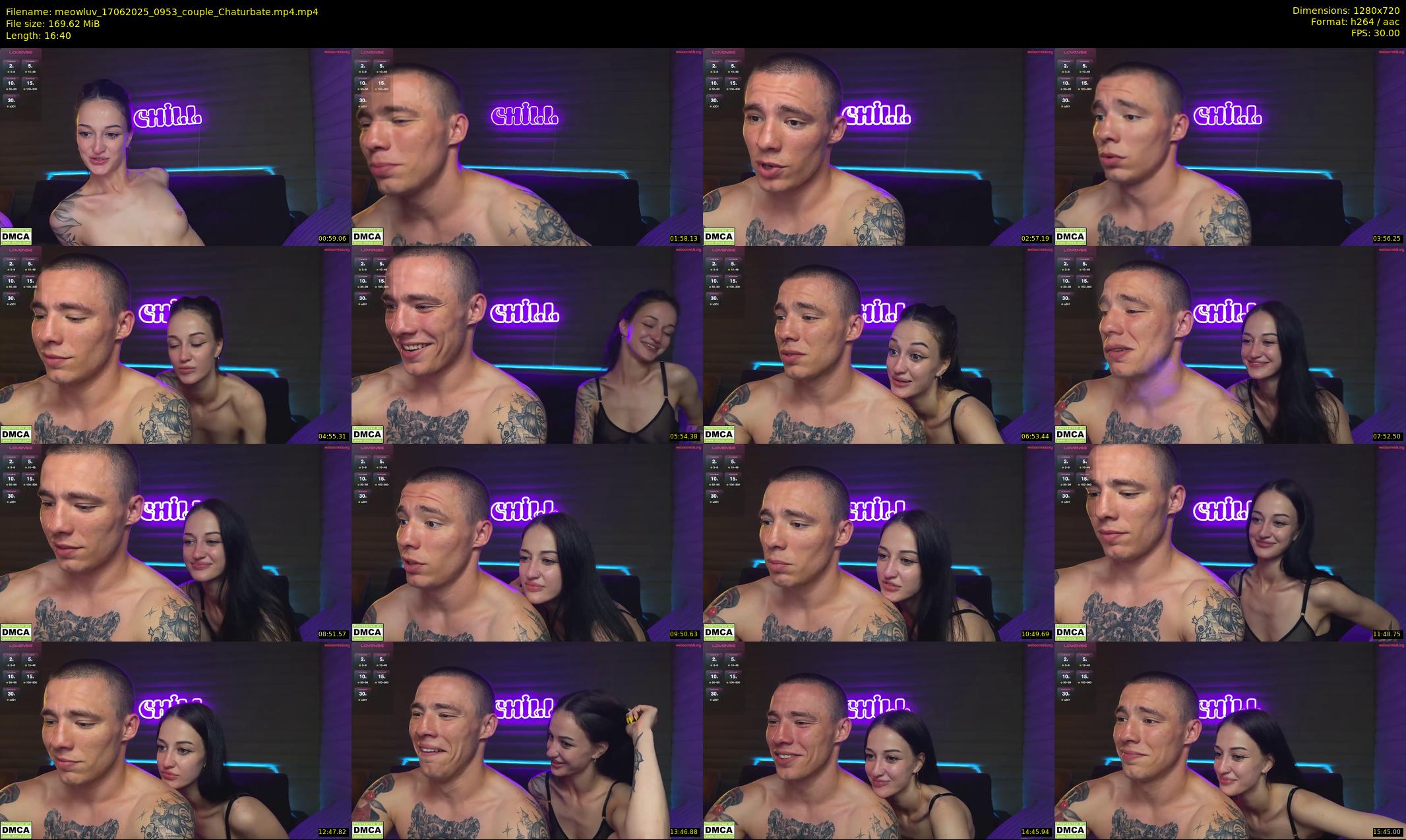 meowluv — 17 minute Chaturbate couple cam show recording, 720p, Jun 17, 2025