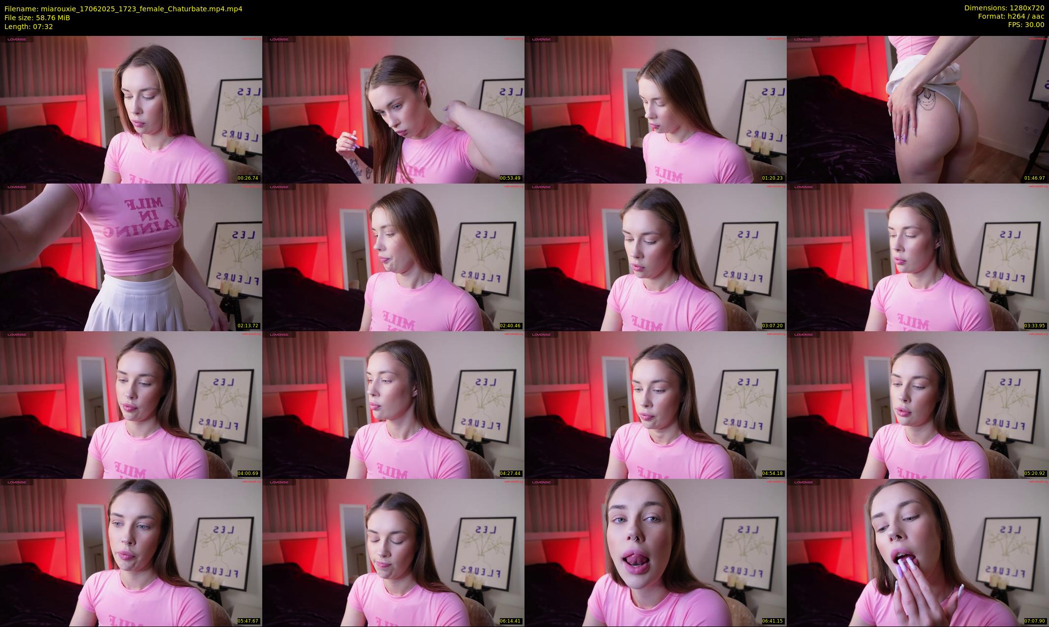 miarouxie — 8 minute Chaturbate female cam show recording, 720p, Jun 17, 2025