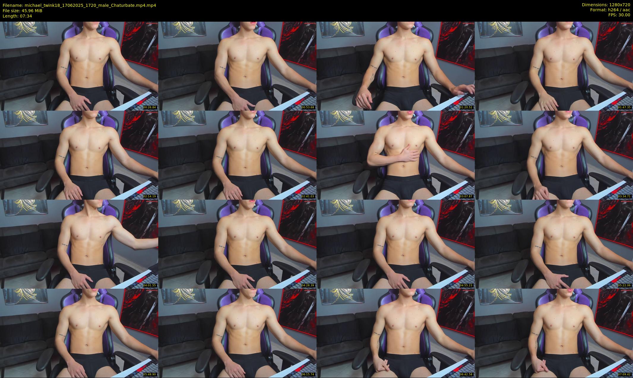 michael_twink18 — 8 minute Chaturbate male cam show recording, 720p, Jun 17, 2025