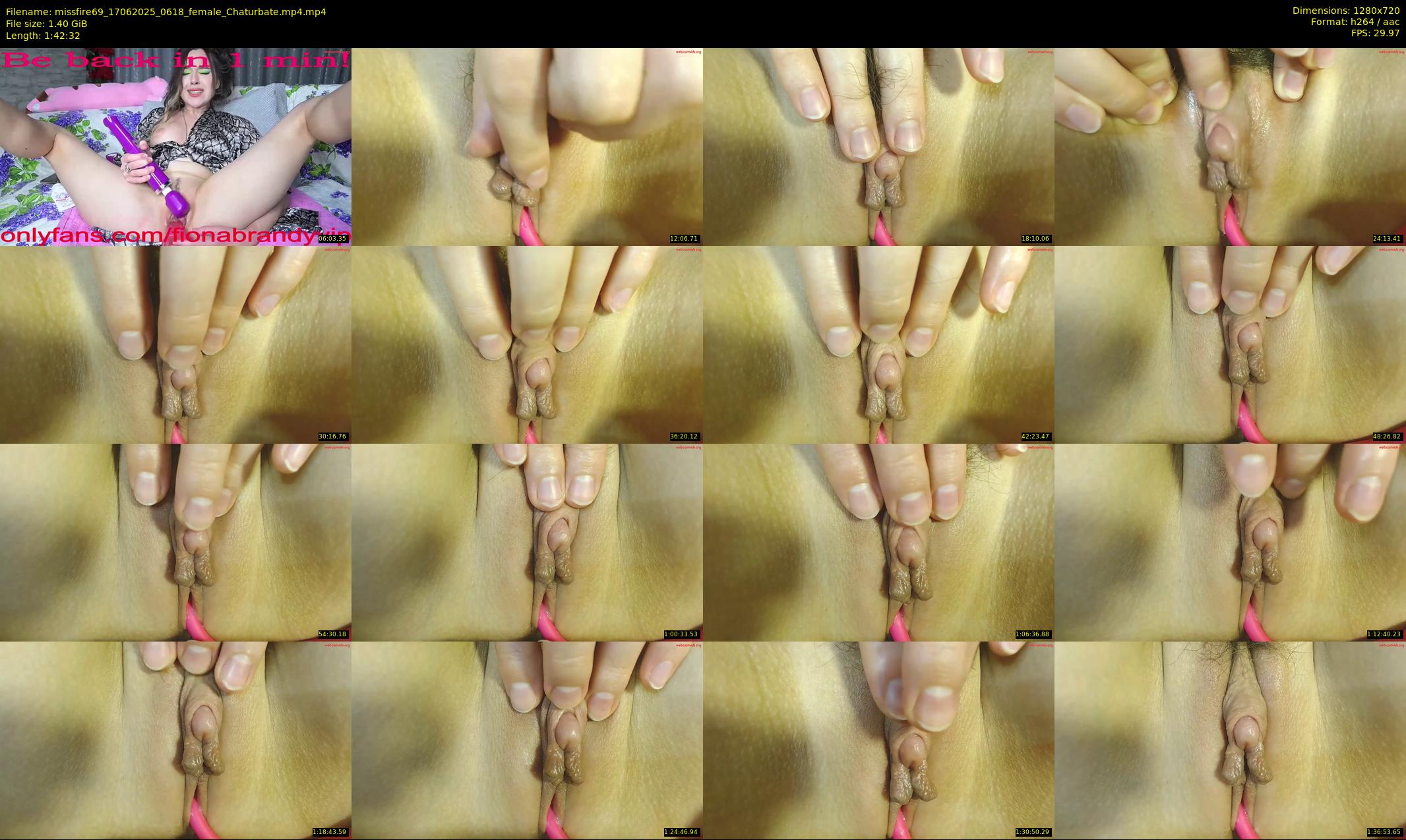 missfire69 — 103 minute Chaturbate female cam show recording, 720p, Jun 17, 2025