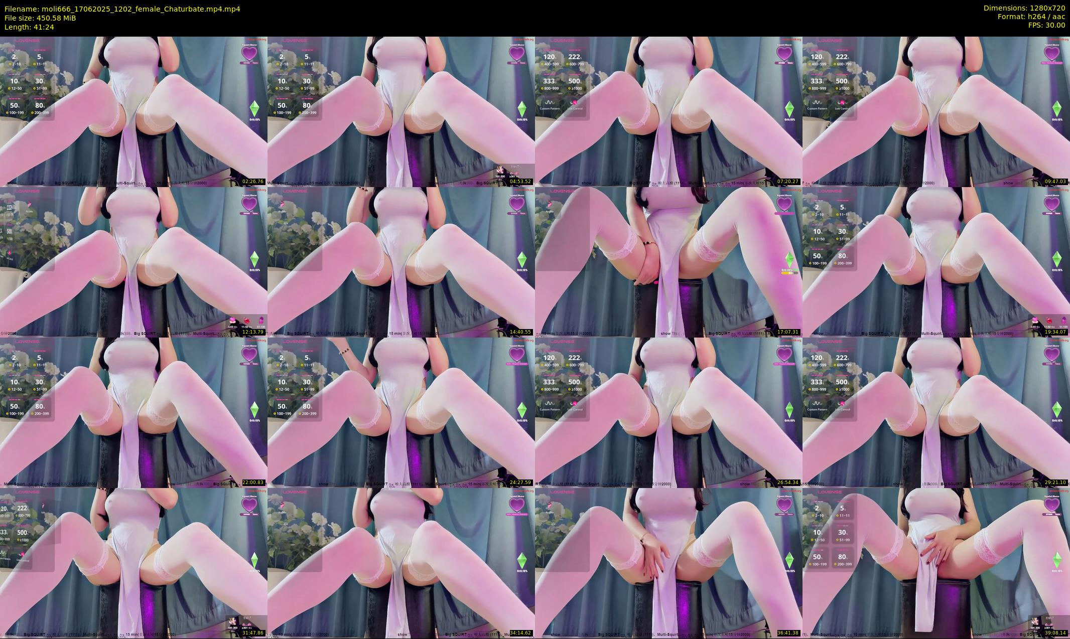 moli666 — 42 minute Chaturbate female cam show recording, 720p, Jun 17, 2025