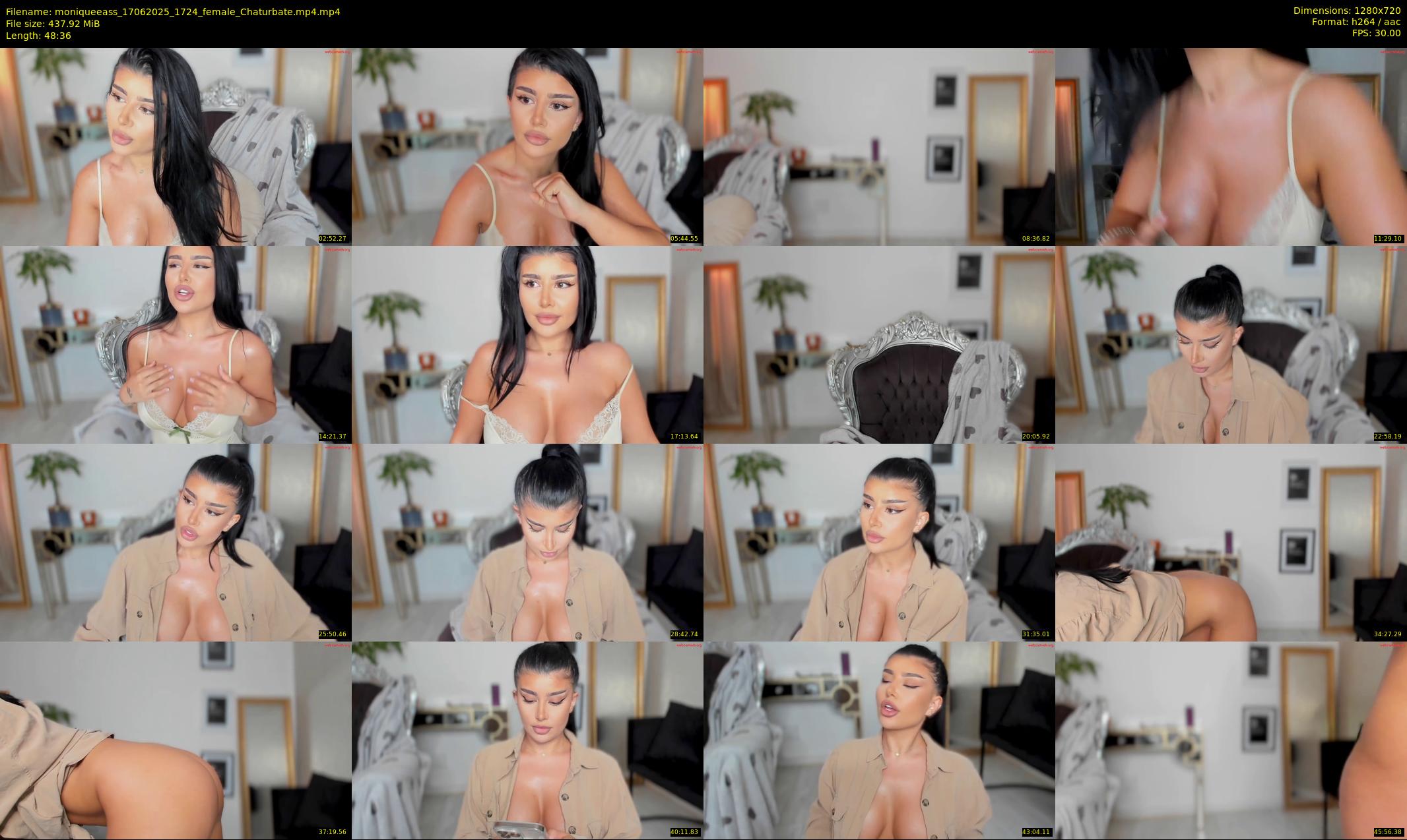 moniqueeass — 49 minute Chaturbate female cam show recording, 720p, Jun 17, 2025
