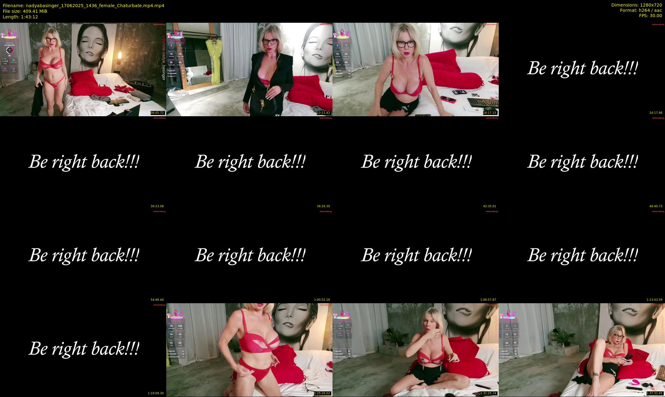 nadyabasinger — 104 minute Chaturbate female cam show recording, 720p, Jun 17, 2025