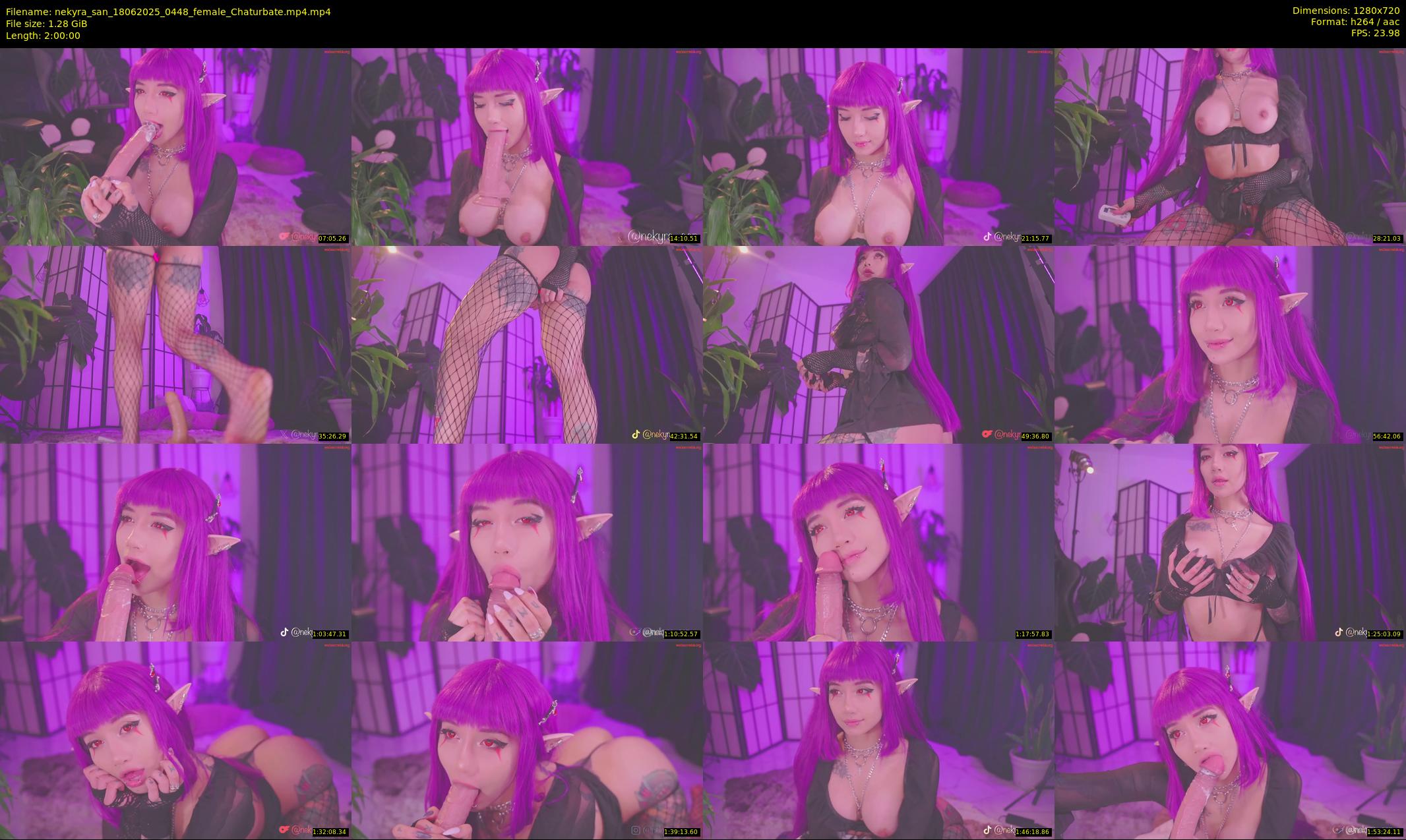 nekyra_san — 120 minute Chaturbate female cam show recording, 720p, Jun 18, 2025