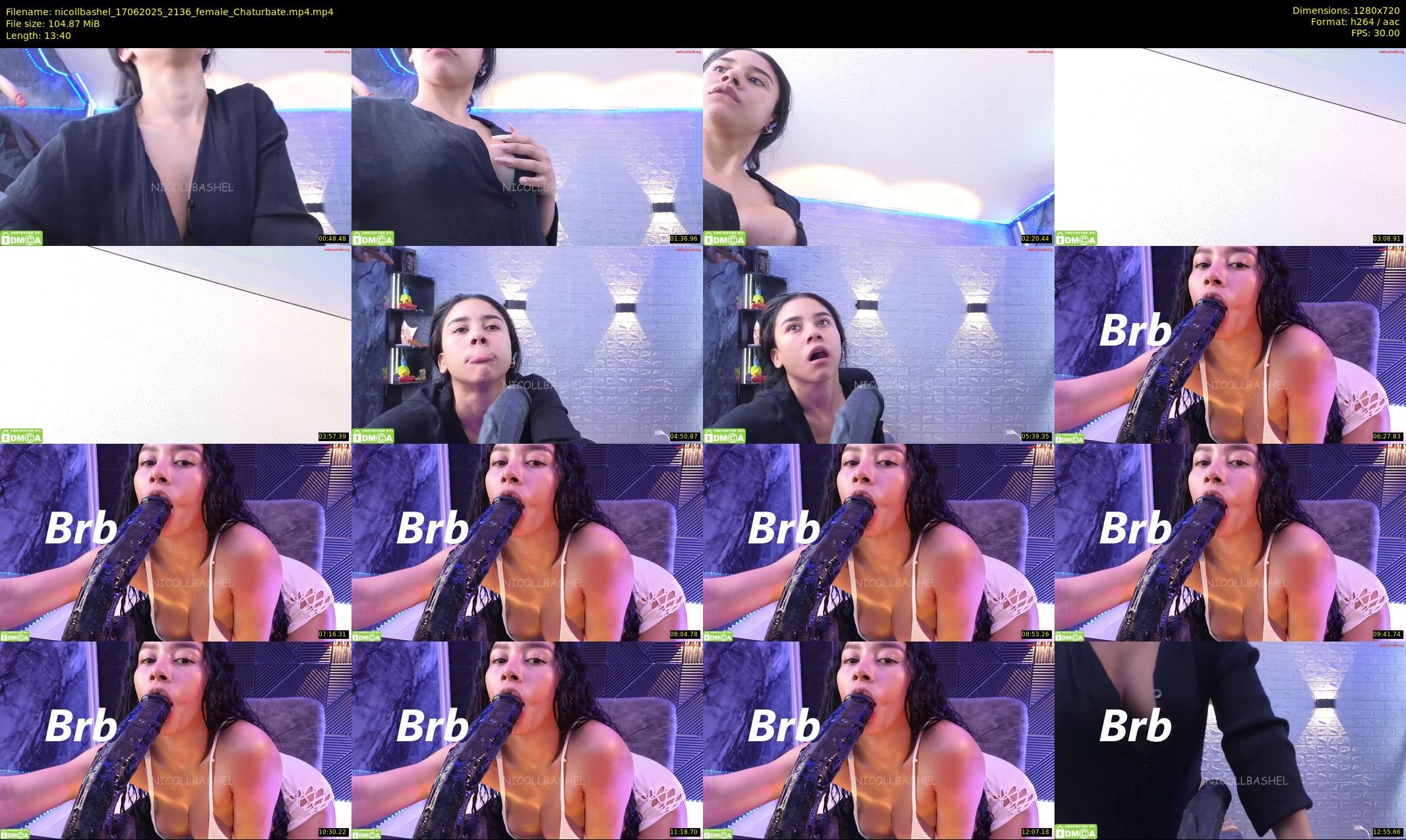 nicollbashel — 14 minute Chaturbate female cam show recording, 720p, Jun 17, 2025