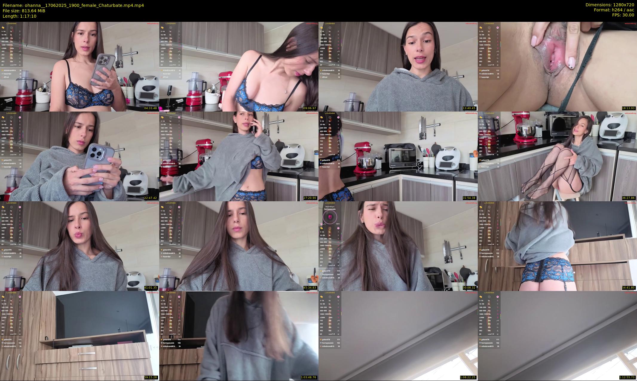 ohanna_ — 78 minute Chaturbate female cam show recording, 720p, Jun 17, 2025