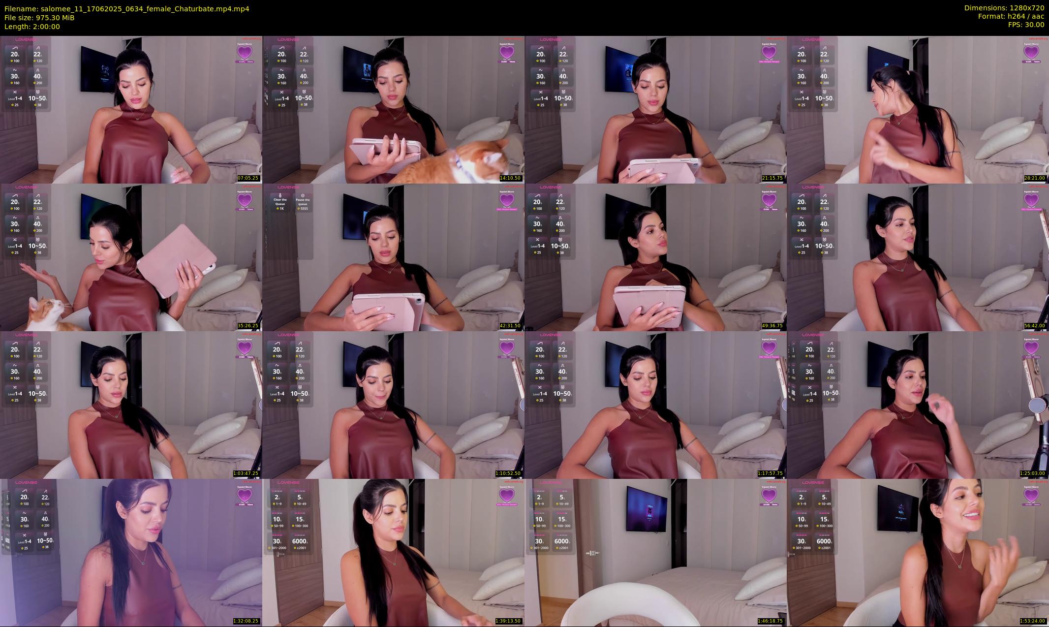 salomee_11 — 120 minute Chaturbate female cam show recording, 720p, Jun 17, 2025