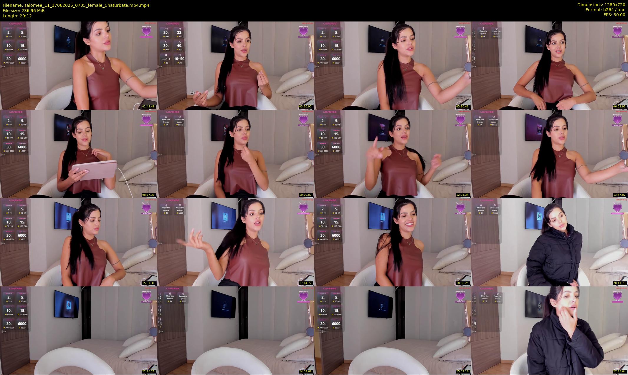 salomee_11 — 30 minute Chaturbate female cam show recording, 720p, Jun 17, 2025