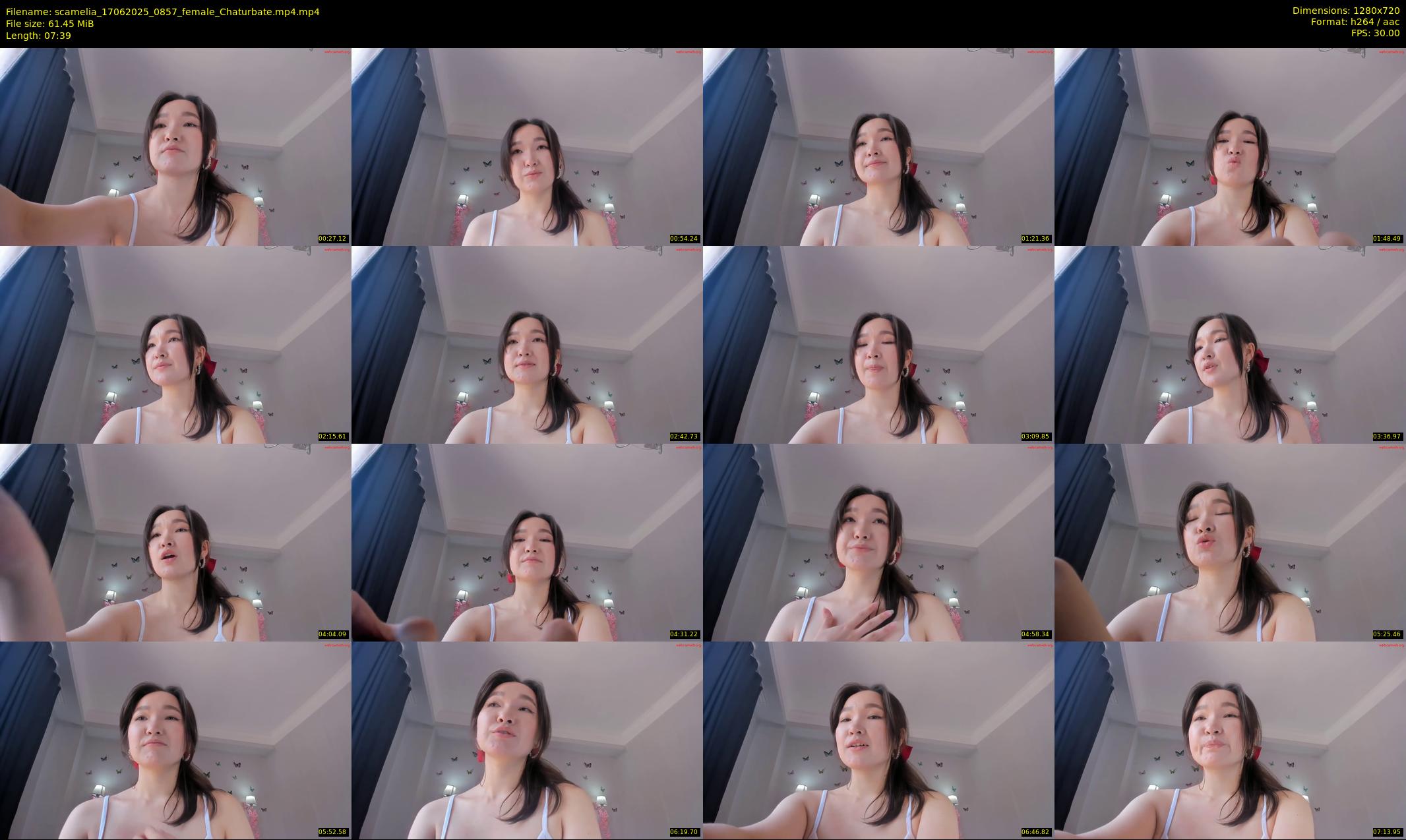 scamelia — 8 minute Chaturbate female cam show recording, 720p, Jun 17, 2025
