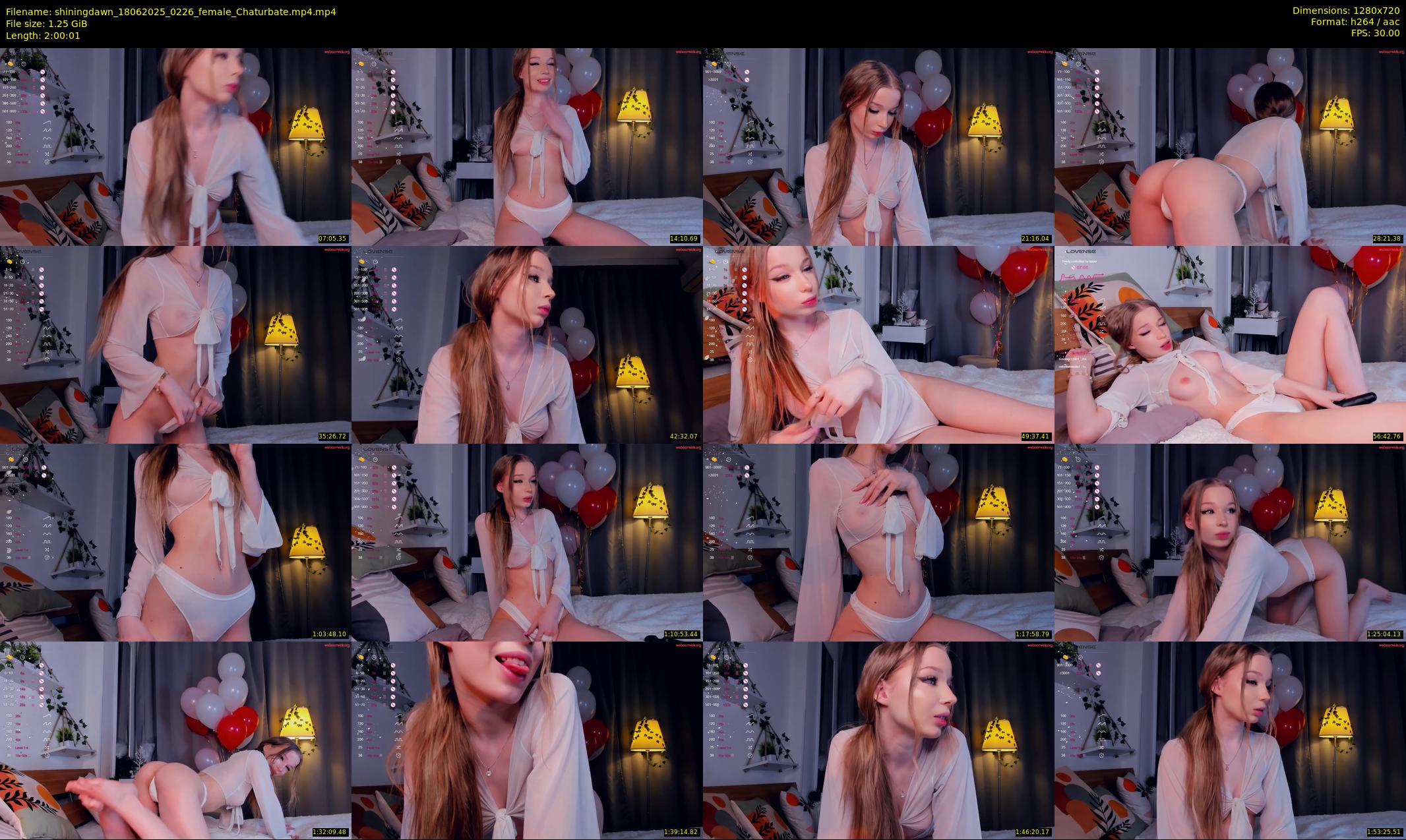 shiningdawn — 121 minute Chaturbate female cam show recording, 720p, Jun 18, 2025