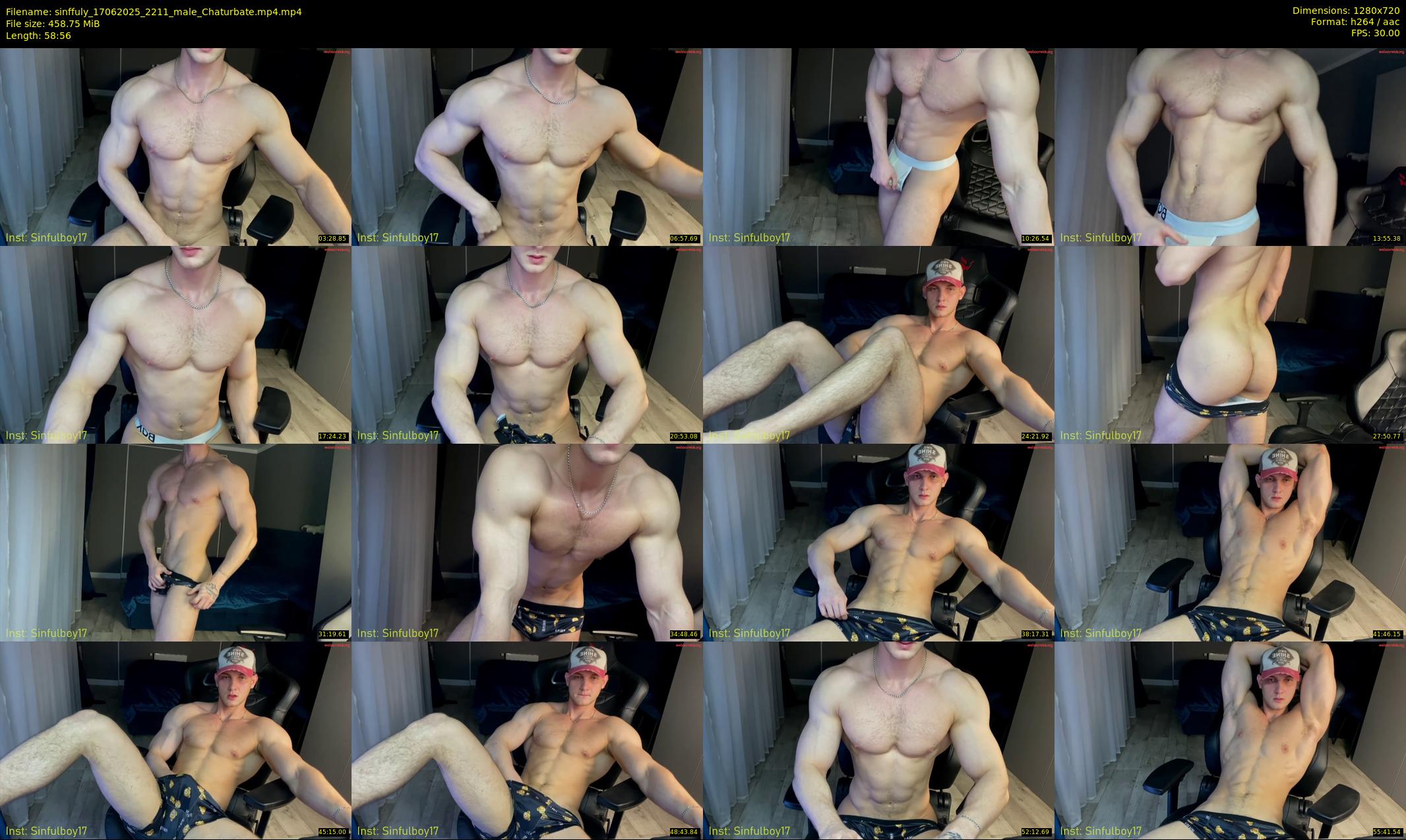 sinffuly — 59 minute Chaturbate male cam show recording, 720p, Jun 17, 2025
