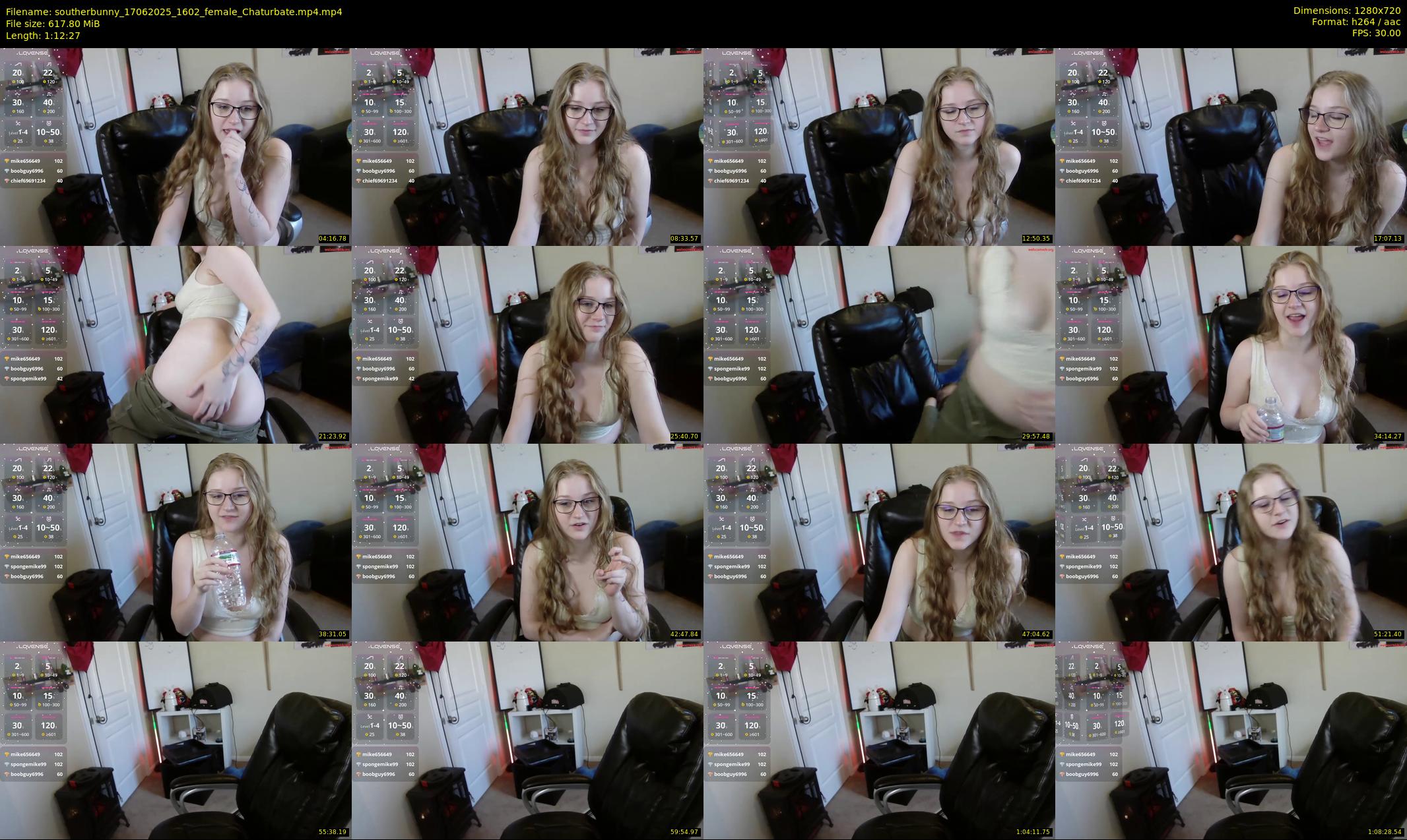 southerbunny — 73 minute Chaturbate female cam show recording, 720p, Jun 17, 2025
