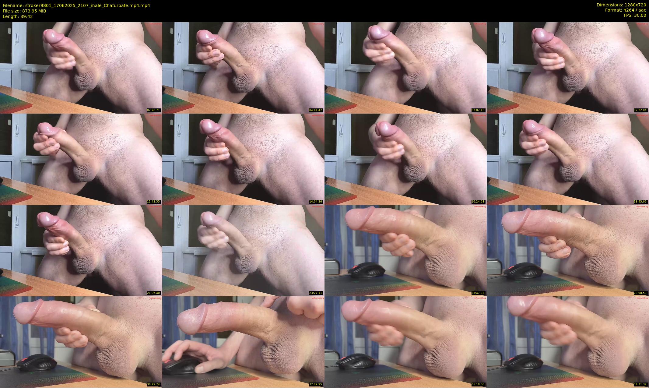 stroker9801 — 40 minute Chaturbate male cam show recording, 720p, Jun 17, 2025