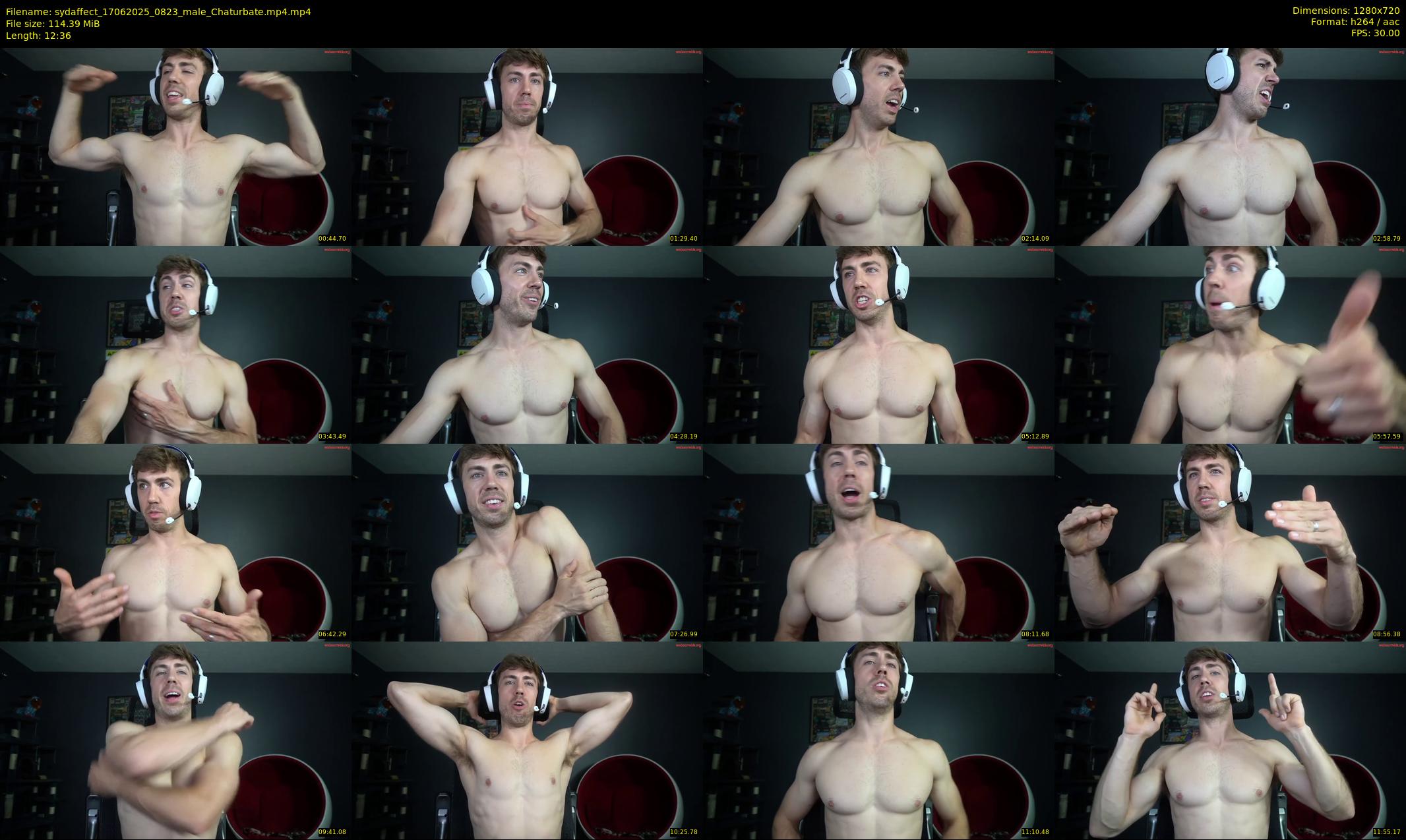 sydaffect — 13 minute Chaturbate male cam show recording, 720p, Jun 17, 2025