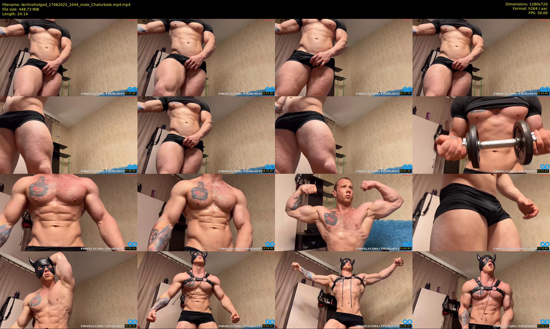 technohotgod — 25 minute Chaturbate male cam show recording, 720p, Jun 17, 2025