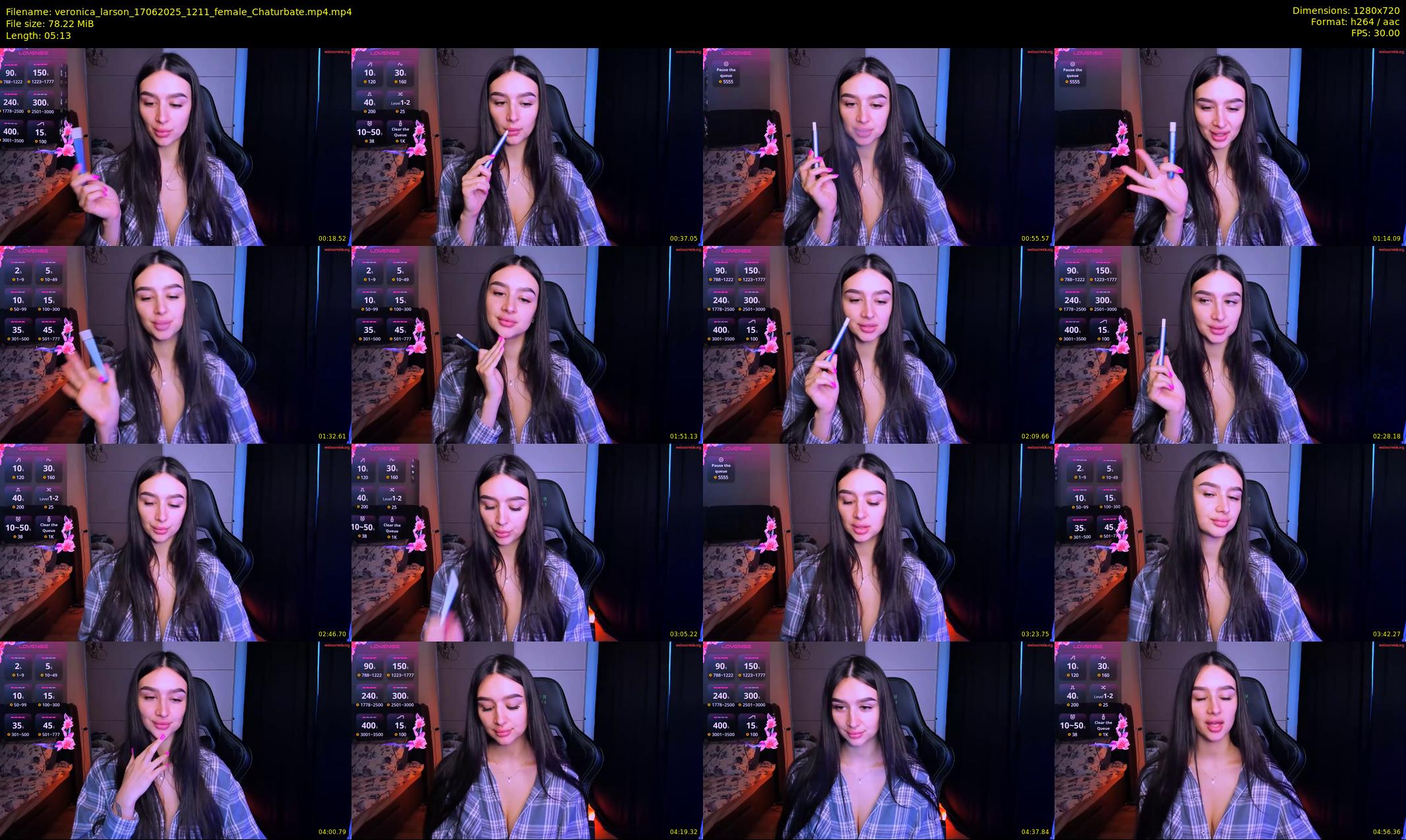 veronica_larson — 6 minute Chaturbate female cam show recording, 720p, Jun 17, 2025