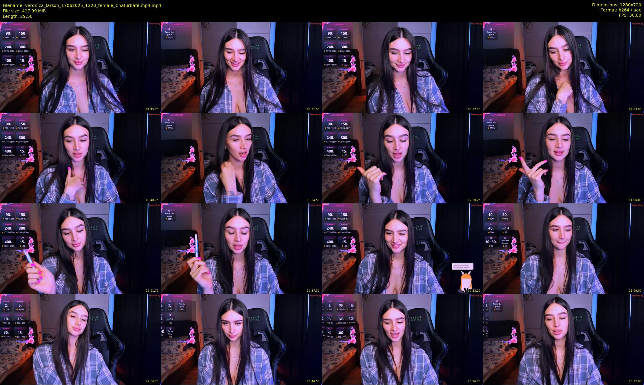 veronica_larson — 30 minute Chaturbate female cam show recording, 720p, Jun 17, 2025