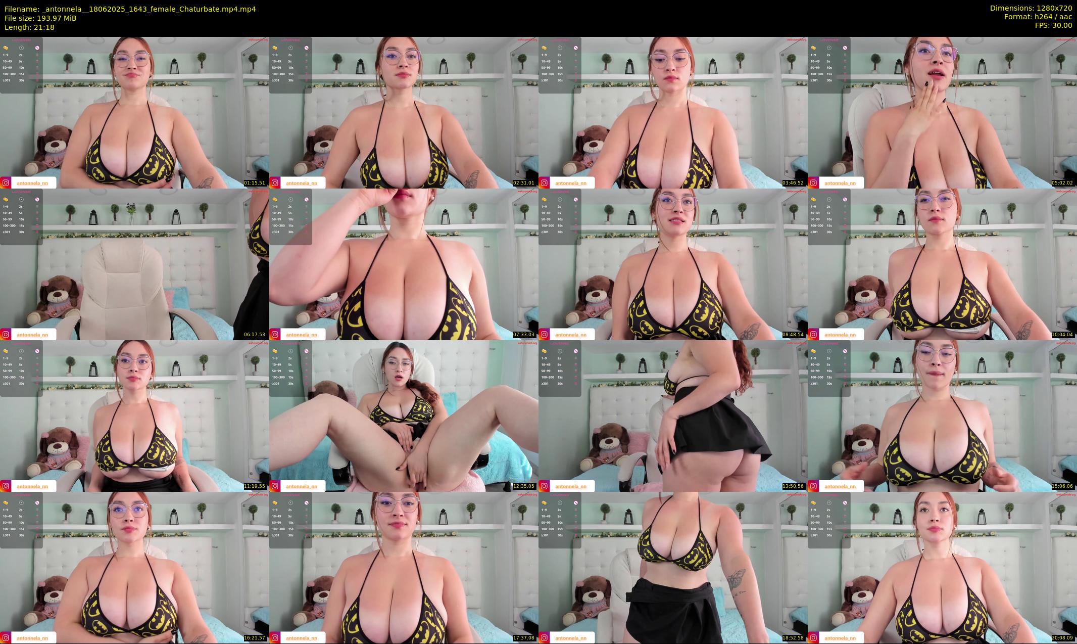 _antonnela_ — 22 minute Chaturbate female cam show recording, 720p, Jun 18, 2025