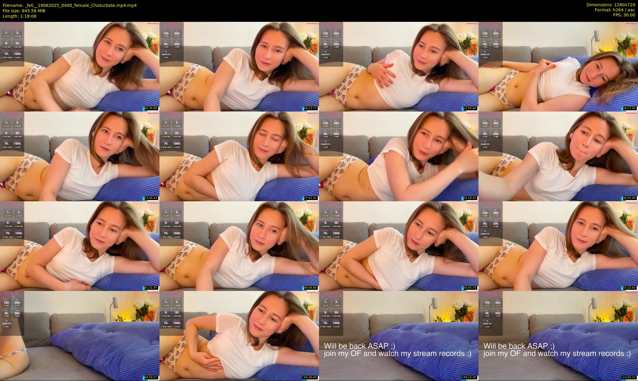 _feli_ — 79 minute Chaturbate female cam show recording, 720p, Jun 19, 2025