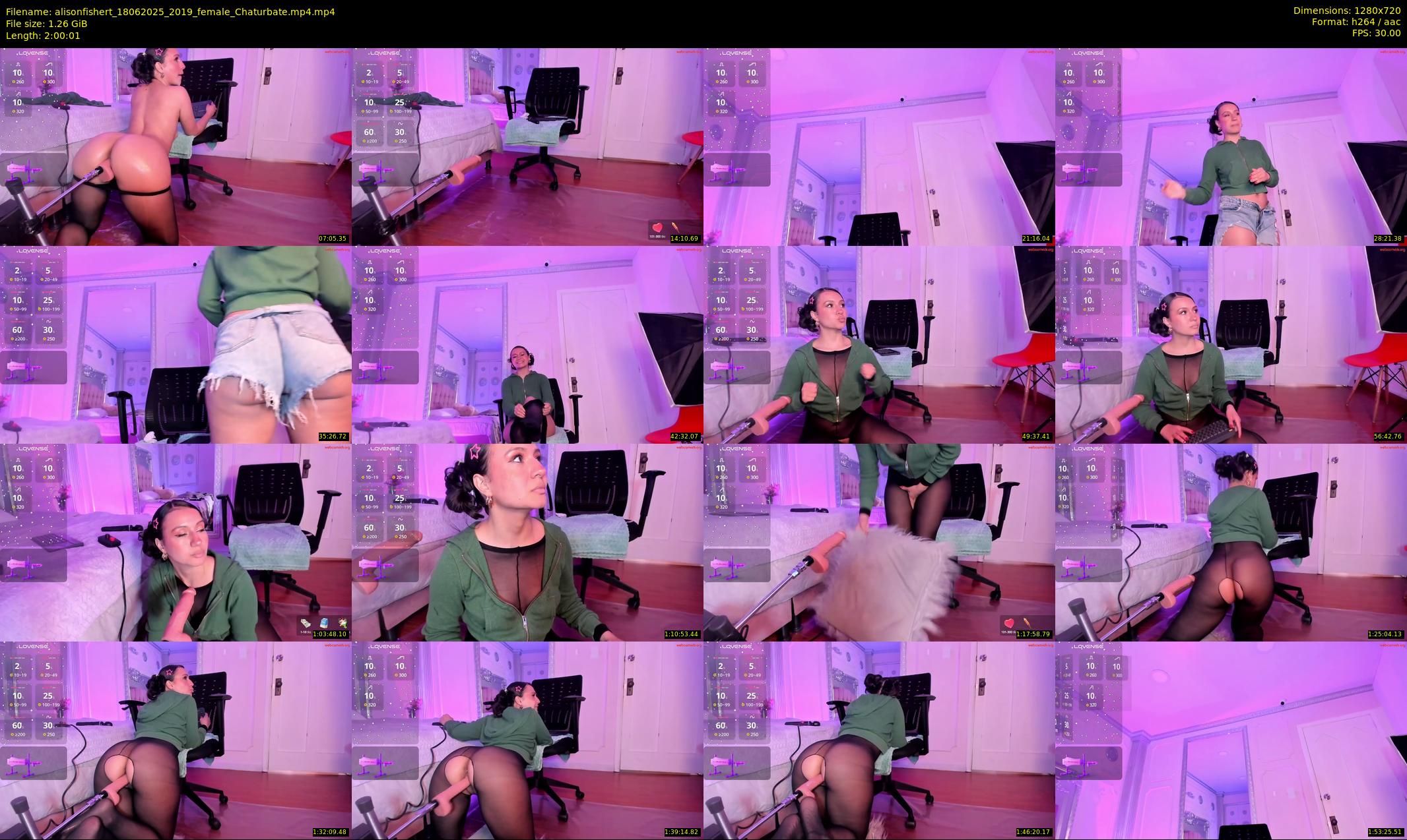 alisonfishert — 121 minute Chaturbate female cam show recording, 720p, Jun 18, 2025