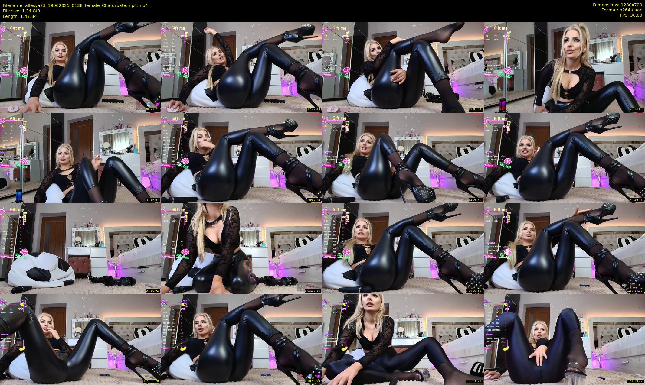allesya23 — 108 minute Chaturbate female cam show recording, 720p, Jun 19, 2025