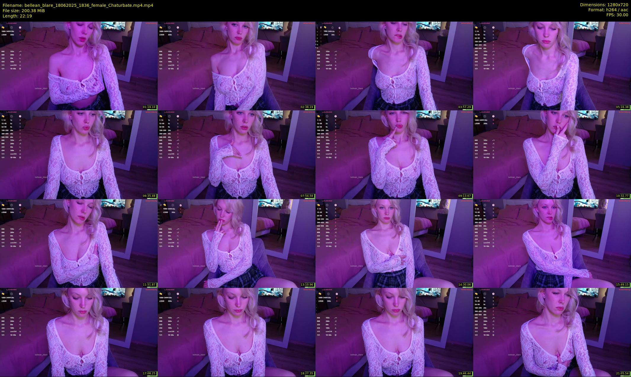 bellean_blare — 23 minute Chaturbate female cam show recording, 720p, Jun 18, 2025