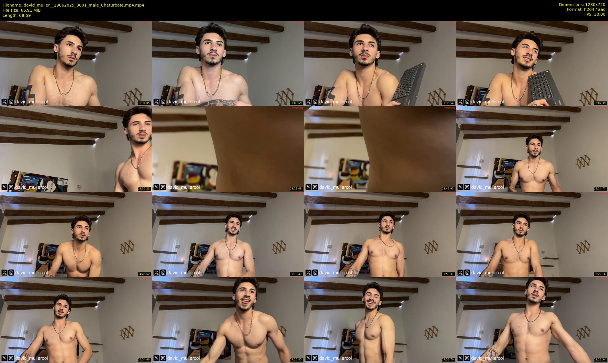 david_muller_ — 9 minute Chaturbate male cam show recording, 720p, Jun 19, 2025