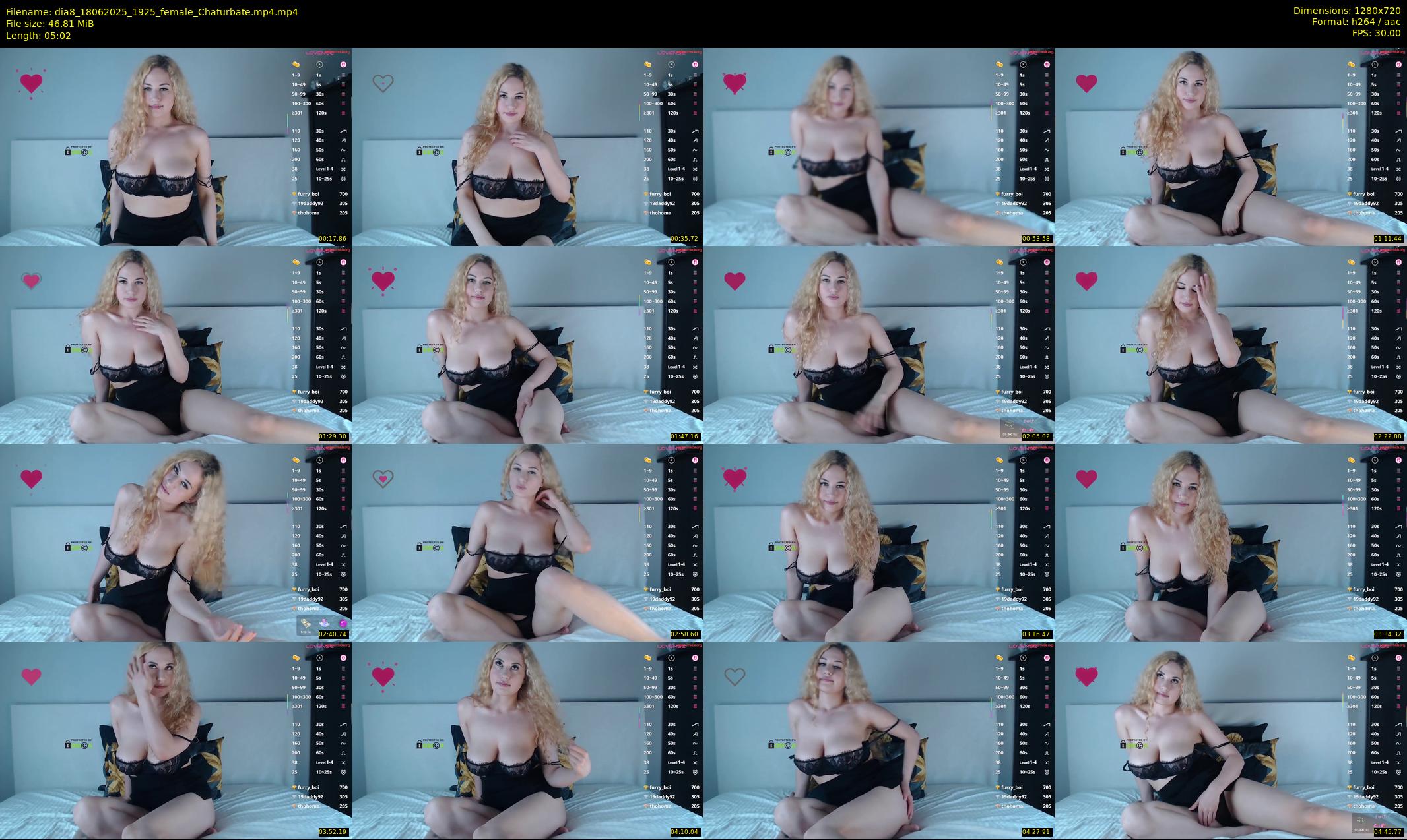dia8 — 6 minute Chaturbate female cam show recording, 720p, Jun 18, 2025