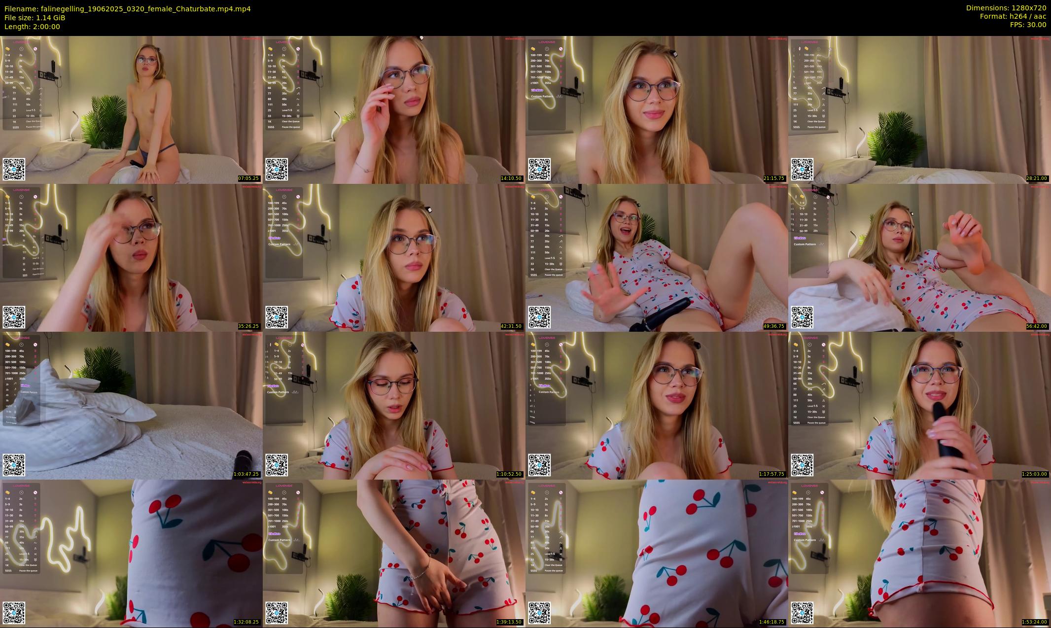 falinegelling — 120 minute Chaturbate female cam show recording, 720p, Jun 19, 2025