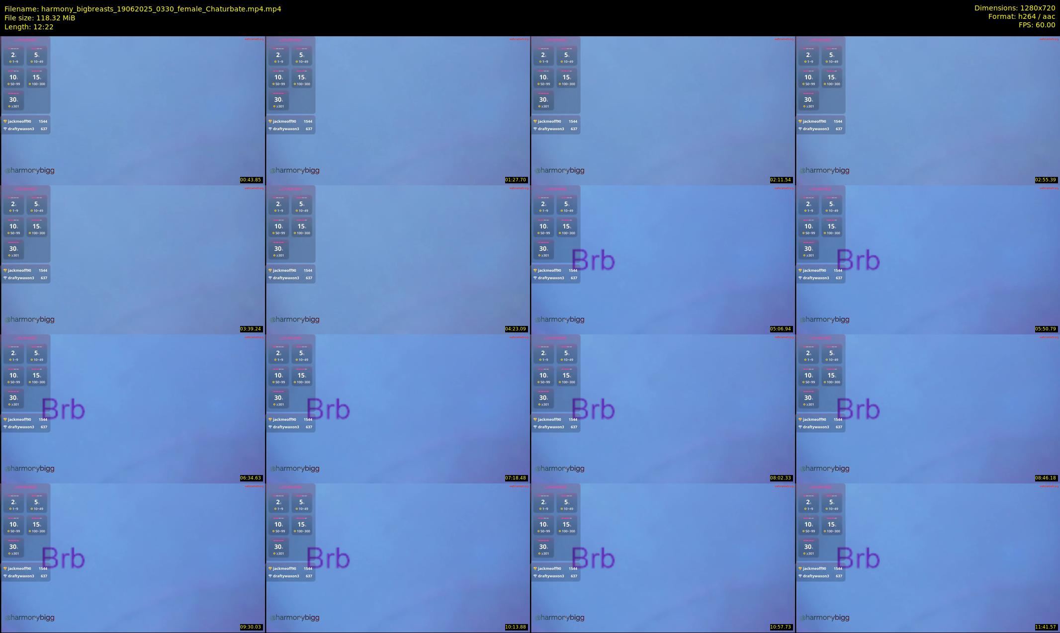 harmony_bigbreasts — 13 minute Chaturbate female cam show recording, 720p, Jun 19, 2025