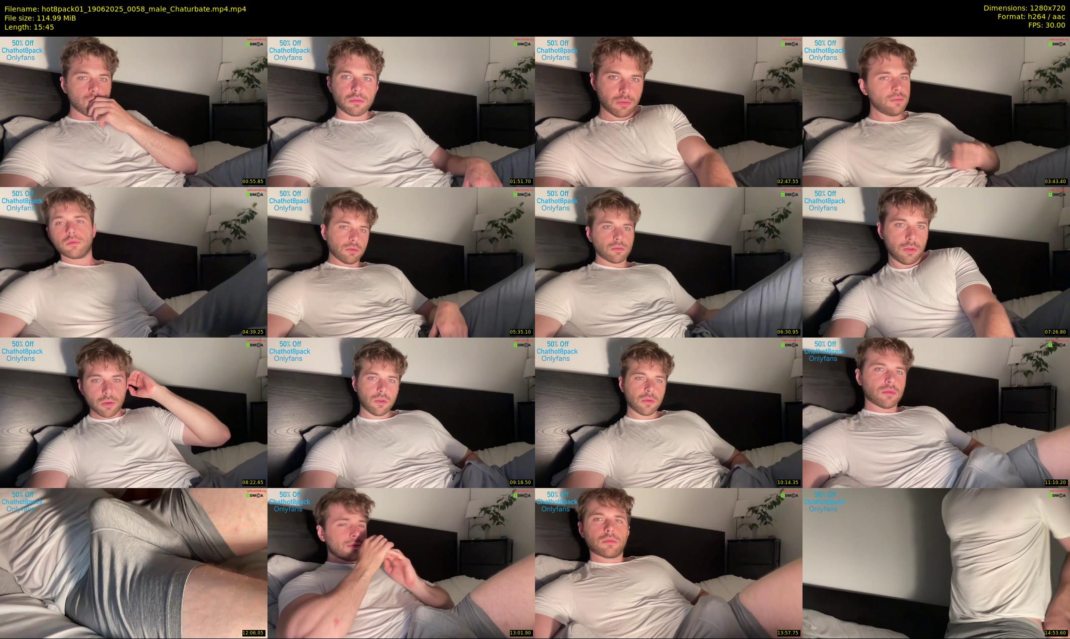 hot8pack01 — 16 minute Chaturbate male cam show recording, 720p, Jun 19, 2025