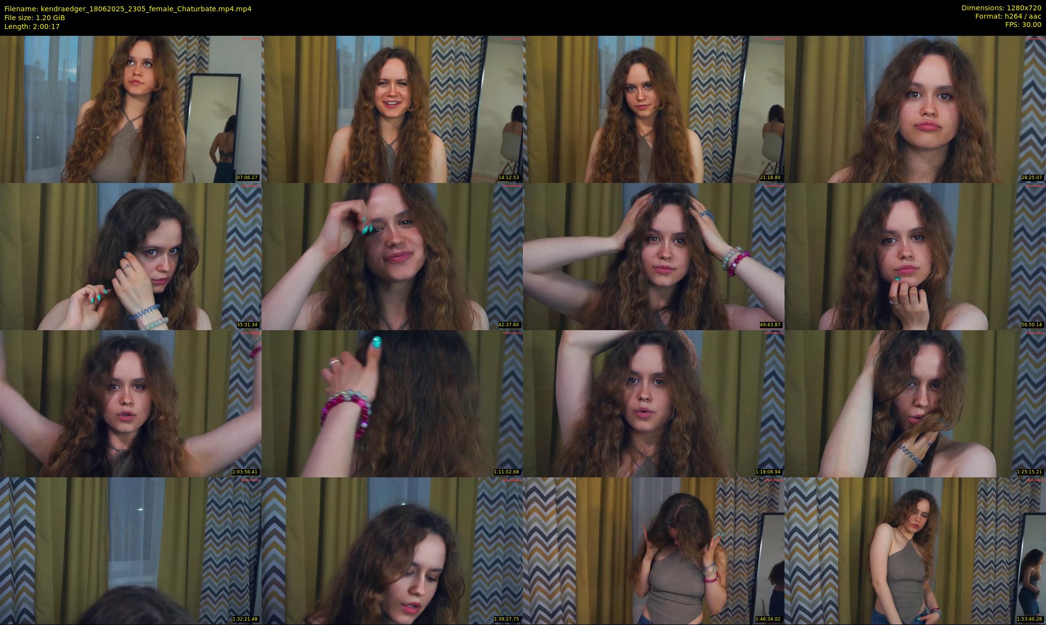 kendraedger — 121 minute Chaturbate female cam show recording, 720p, Jun 18, 2025