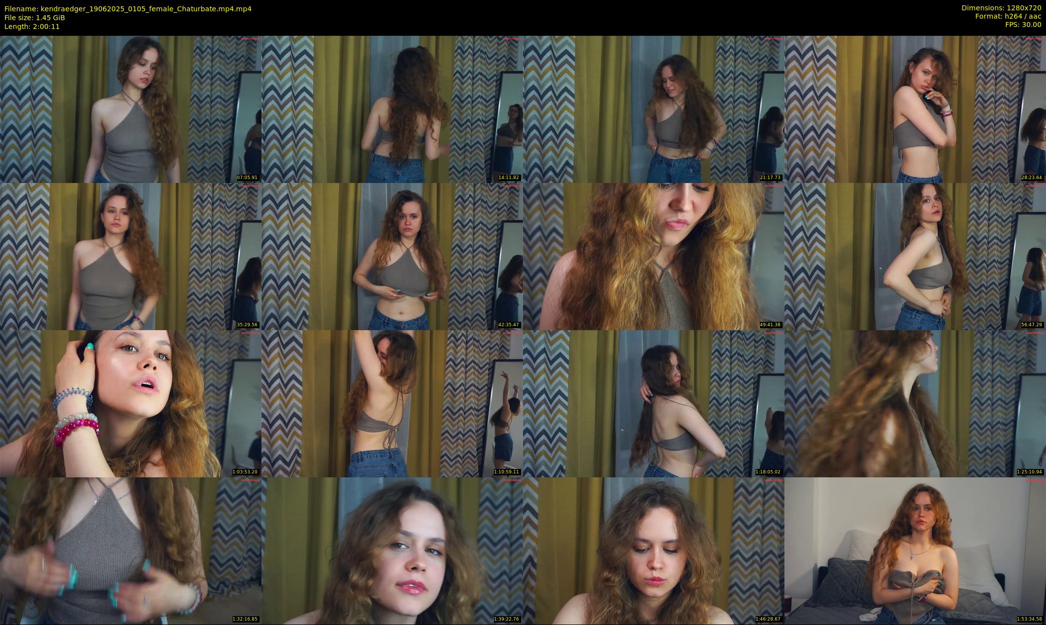 kendraedger — 121 minute Chaturbate female cam show recording, 720p, Jun 19, 2025