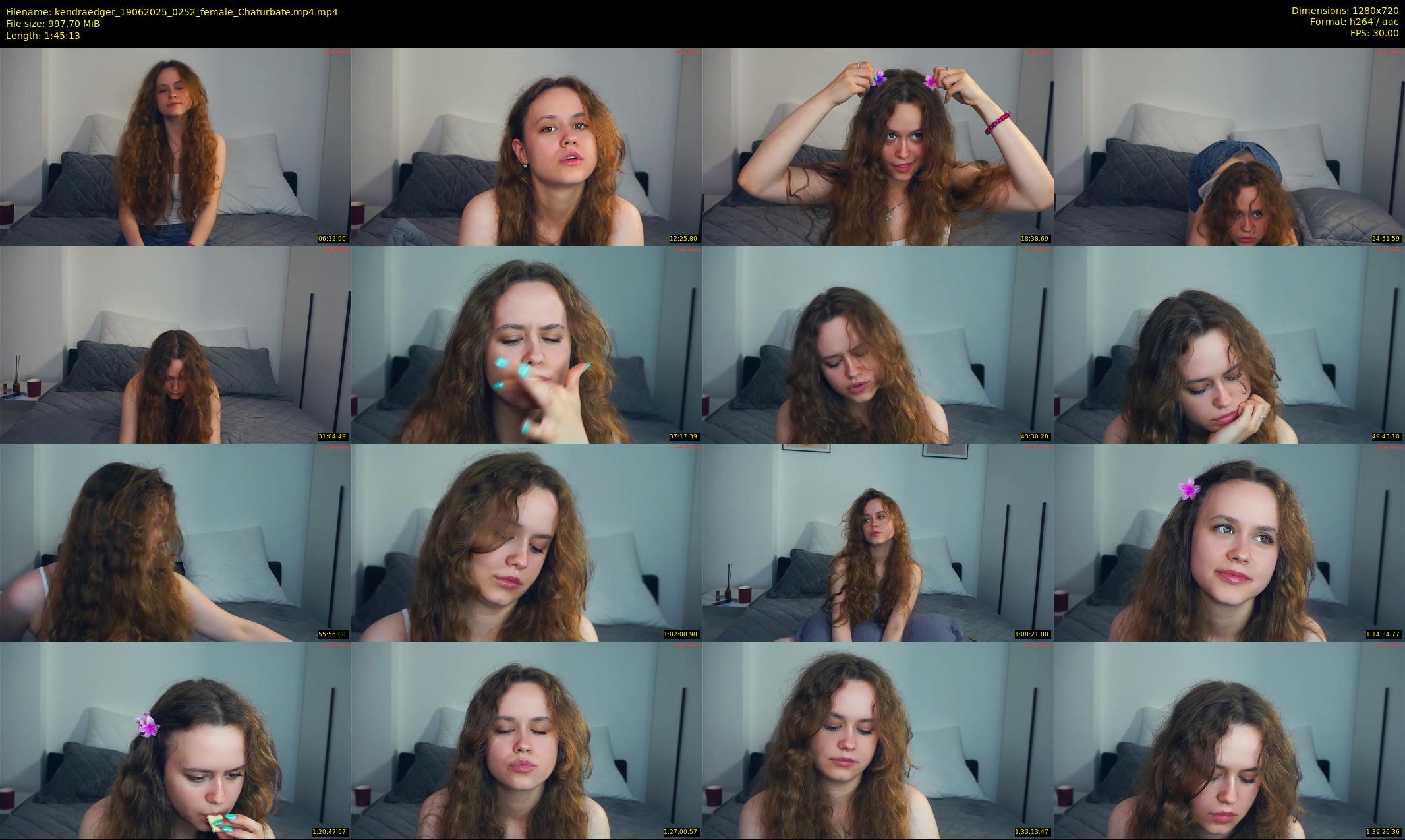 kendraedger — 106 minute Chaturbate female cam show recording, 720p, Jun 19, 2025