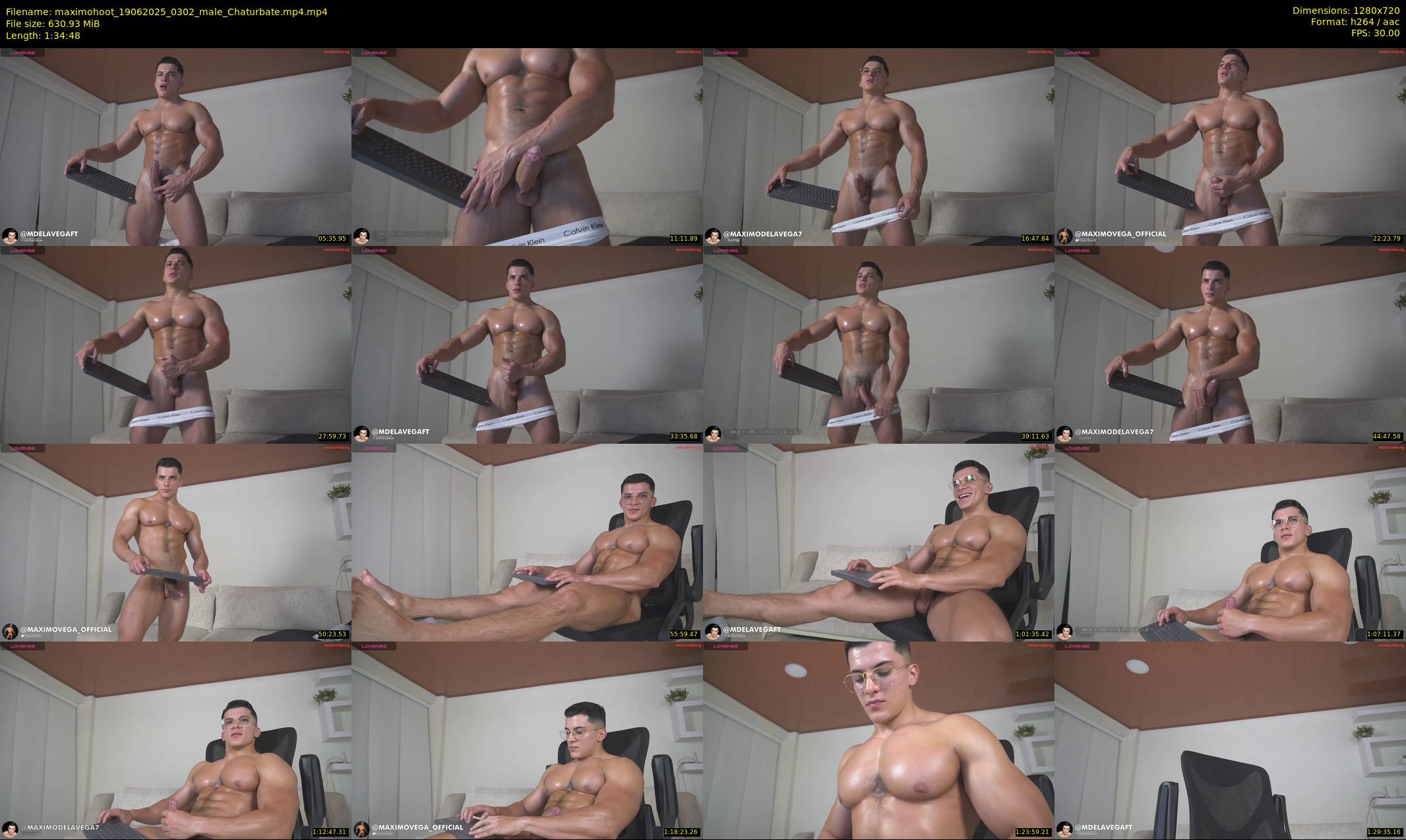 maximohoot — 95 minute Chaturbate male cam show recording, 720p, Jun 19, 2025