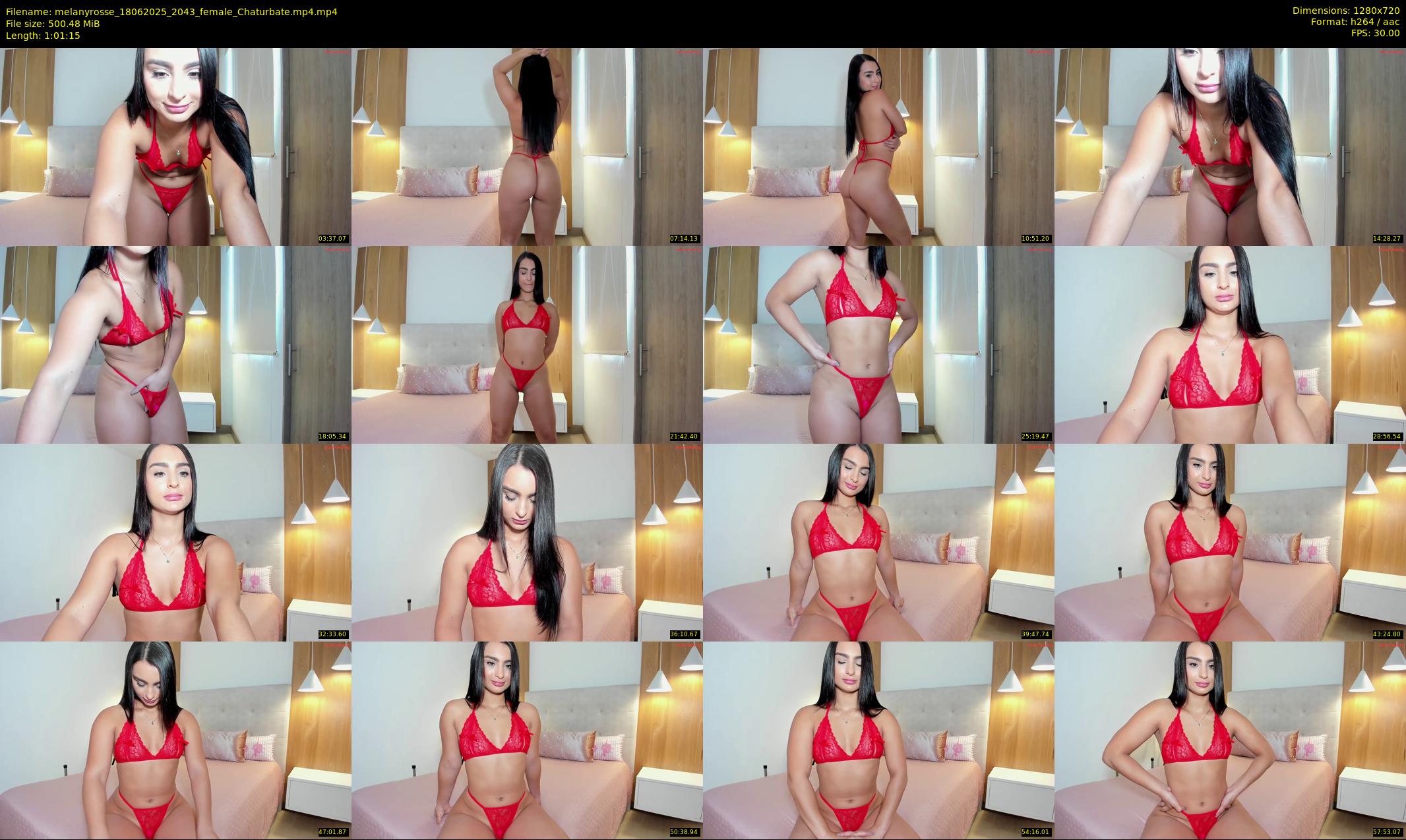 melanyrosse — 62 minute Chaturbate female cam show recording, 720p, Jun 18, 2025