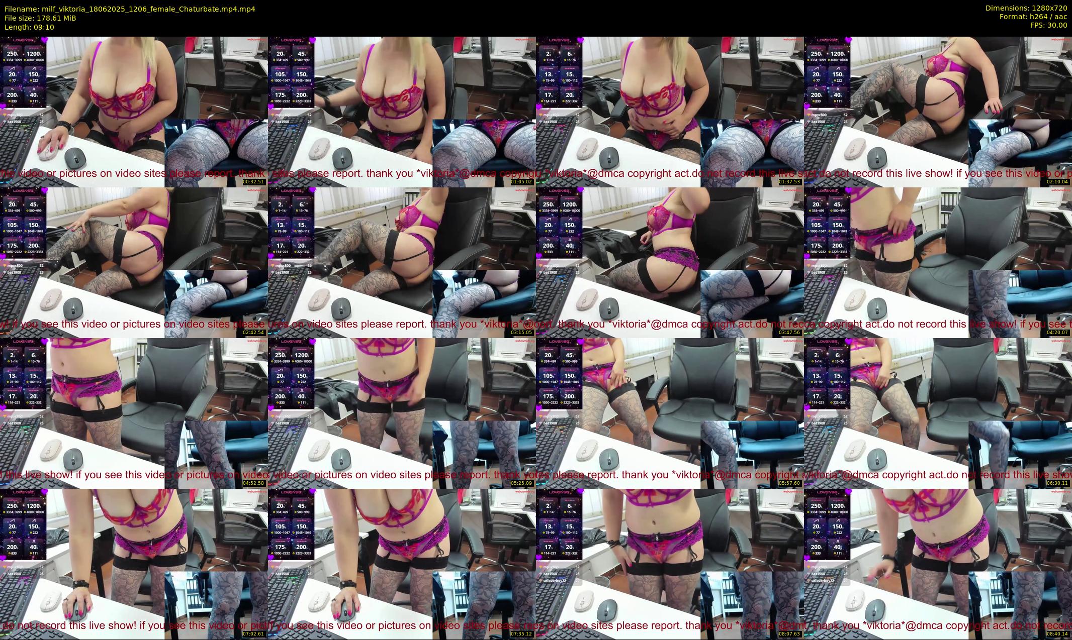 milf_viktoria — 10 minute Chaturbate female cam show recording, 720p, Jun 18, 2025