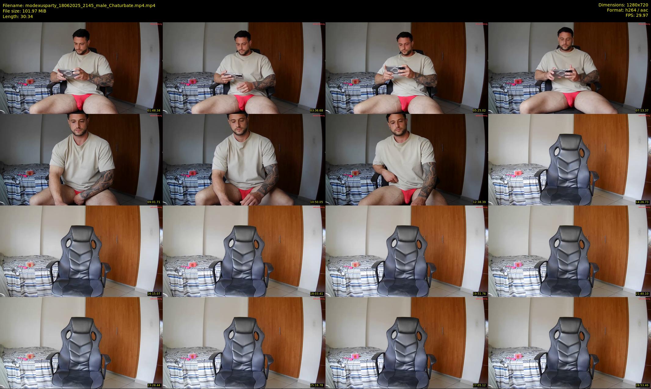 modexusparty — 31 minute Chaturbate male cam show recording, 720p, Jun 18, 2025