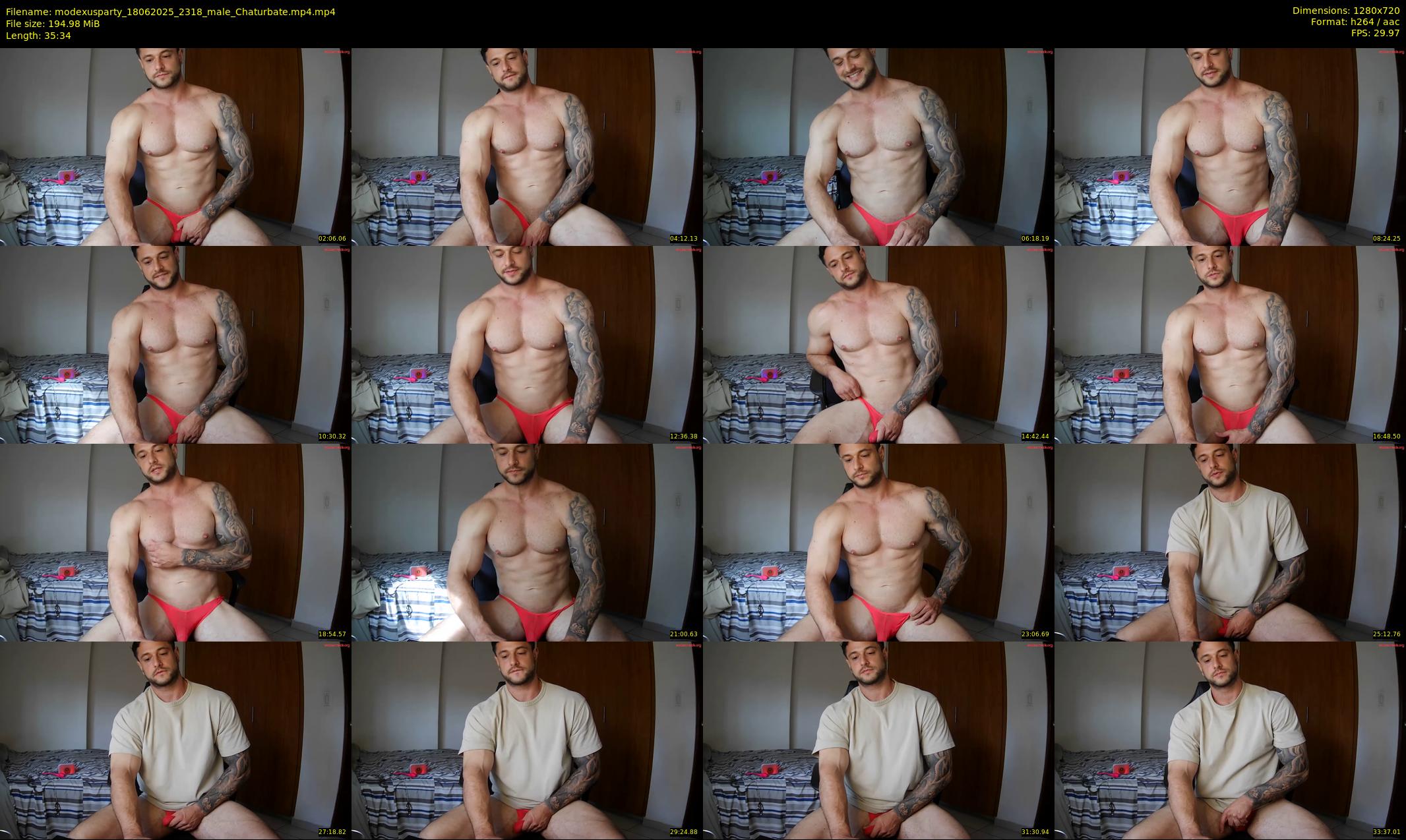 modexusparty — 36 minute Chaturbate male cam show recording, 720p, Jun 18, 2025