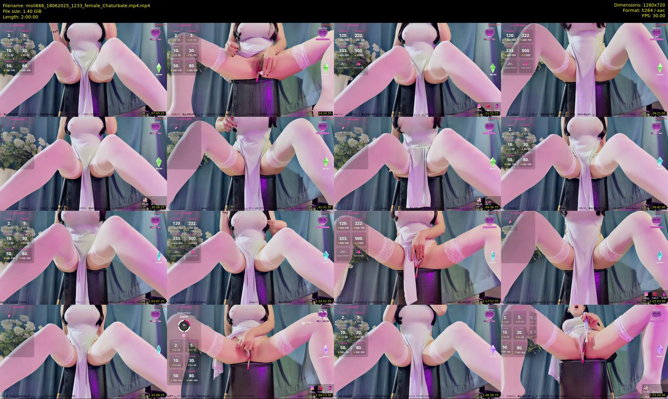 moli666 — 120 minute Chaturbate female cam show recording, 720p, Jun 18, 2025