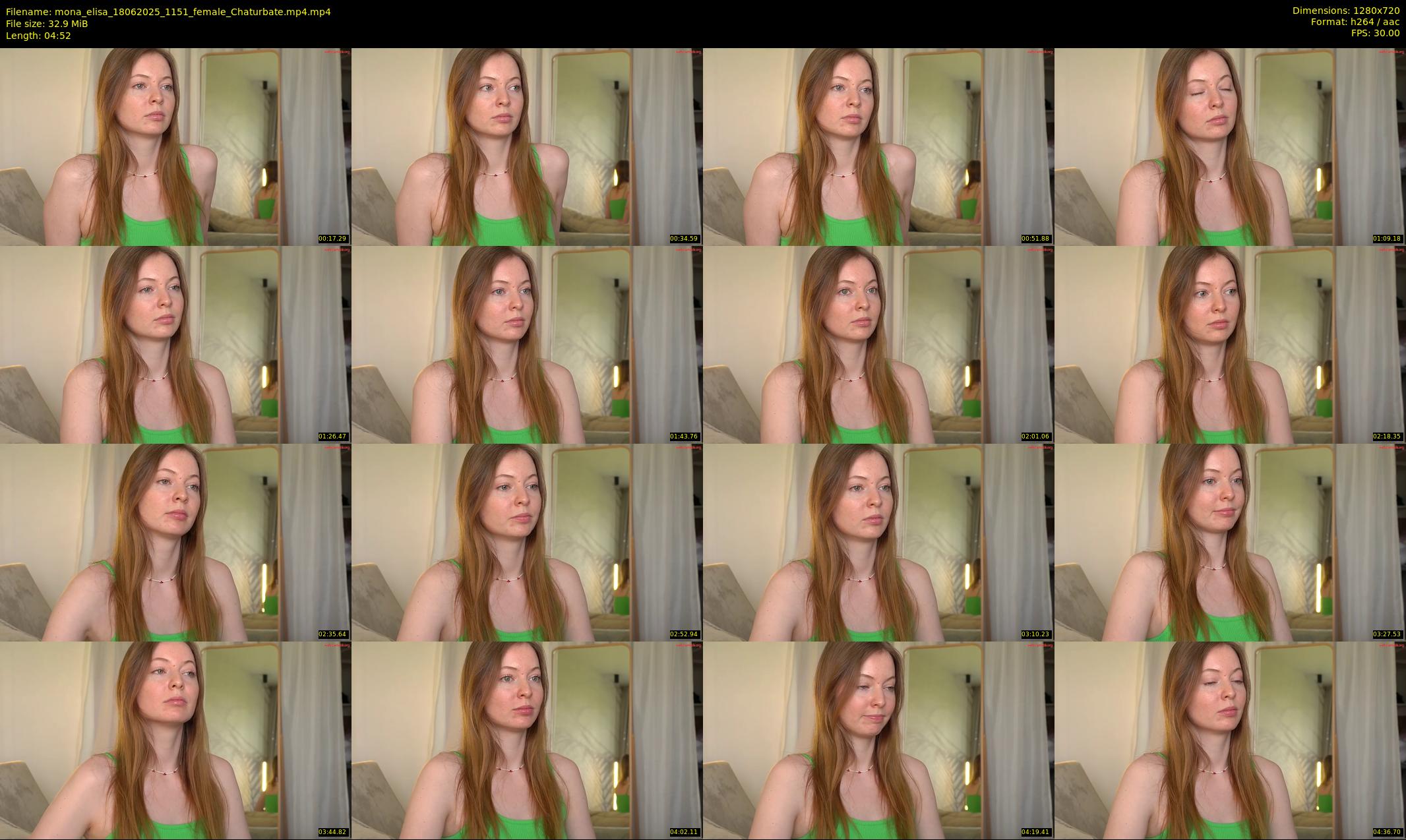 mona_elisa — 5 minute Chaturbate female cam show recording, 720p, Jun 18, 2025