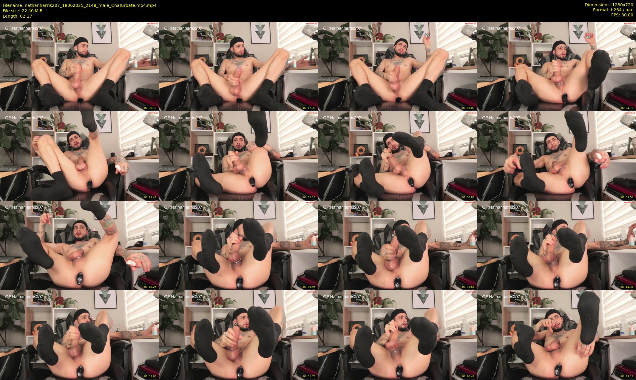 nathanharris207 — 3 minute Chaturbate male cam show recording, 720p, Jun 18, 2025