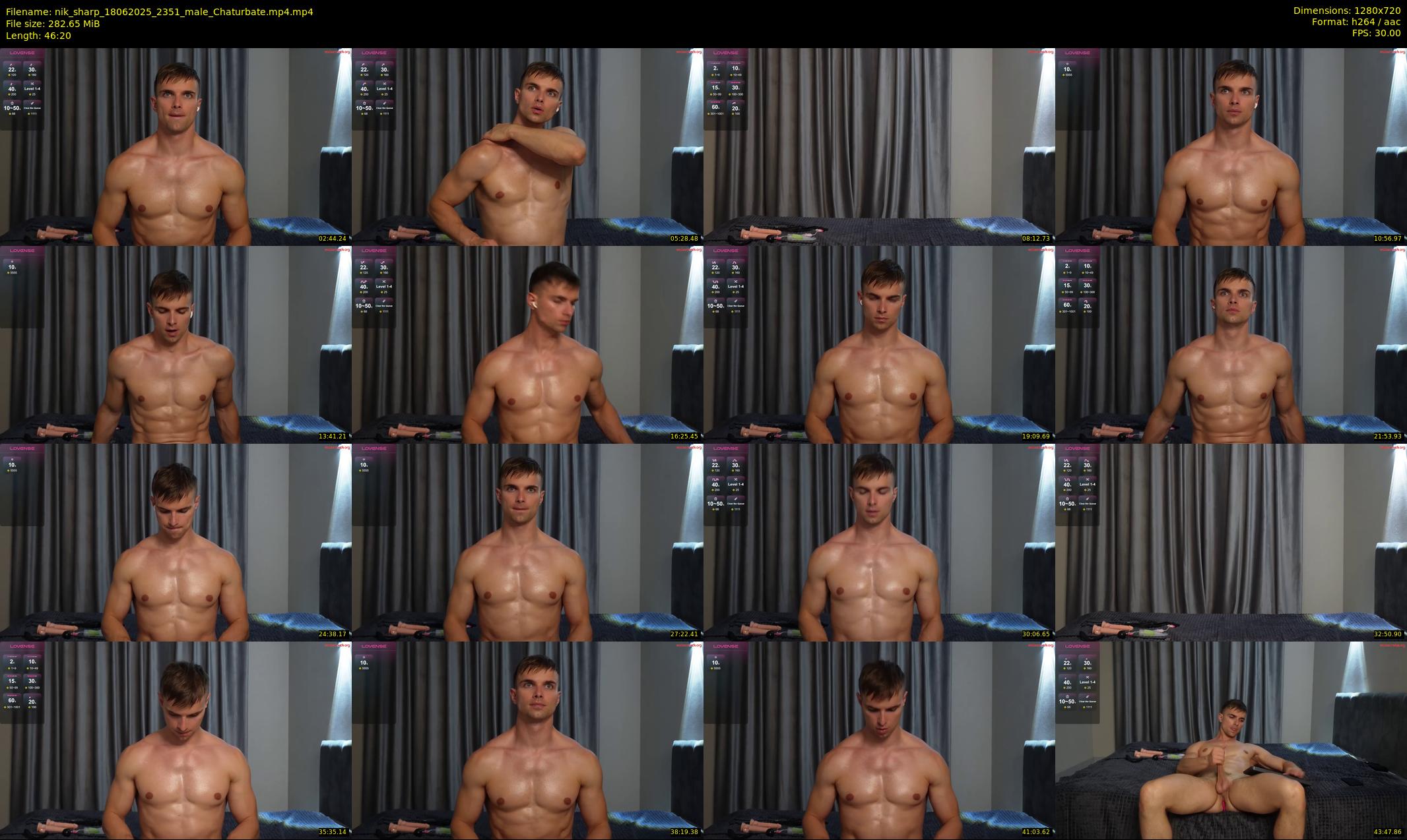 nik_sharp — 47 minute Chaturbate male cam show recording, 720p, Jun 18, 2025
