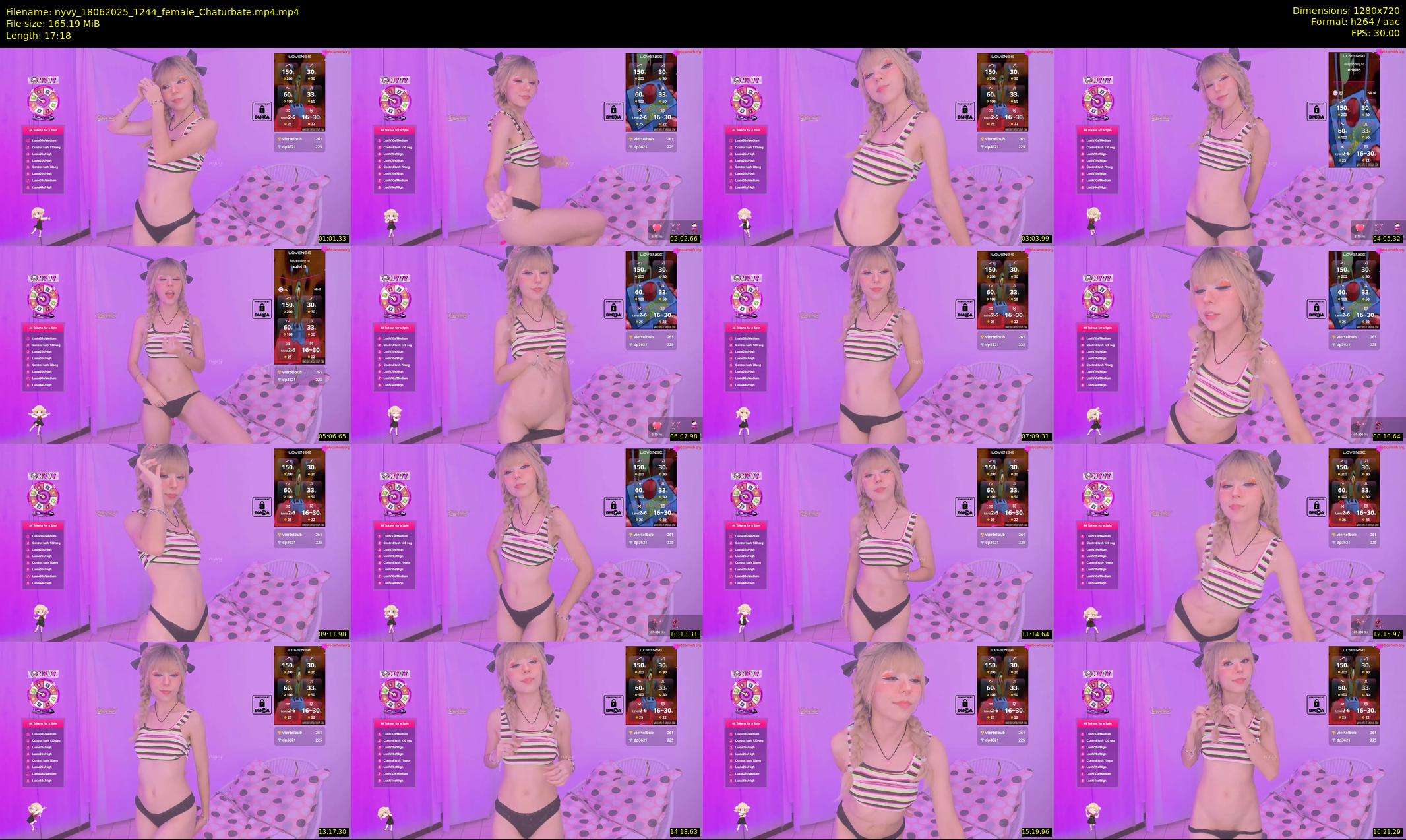 nyvy — 18 minute Chaturbate female cam show recording, 720p, Jun 18, 2025