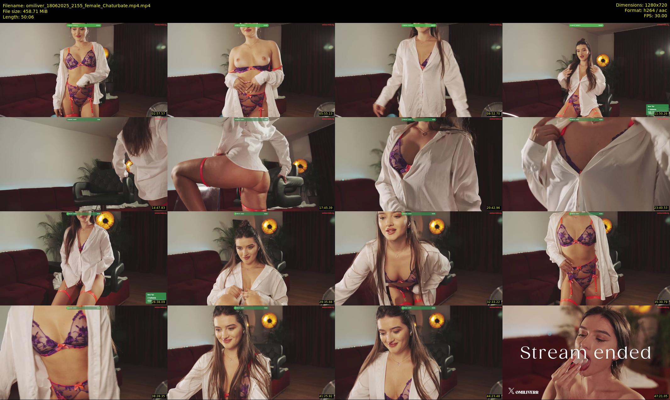 omiliver — 51 minute Chaturbate female cam show recording, 720p, Jun 18, 2025