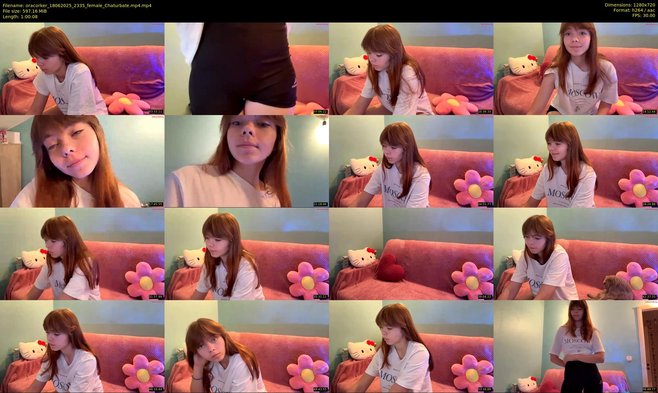 oracorker — 61 minute Chaturbate female cam show recording, 720p, Jun 18, 2025