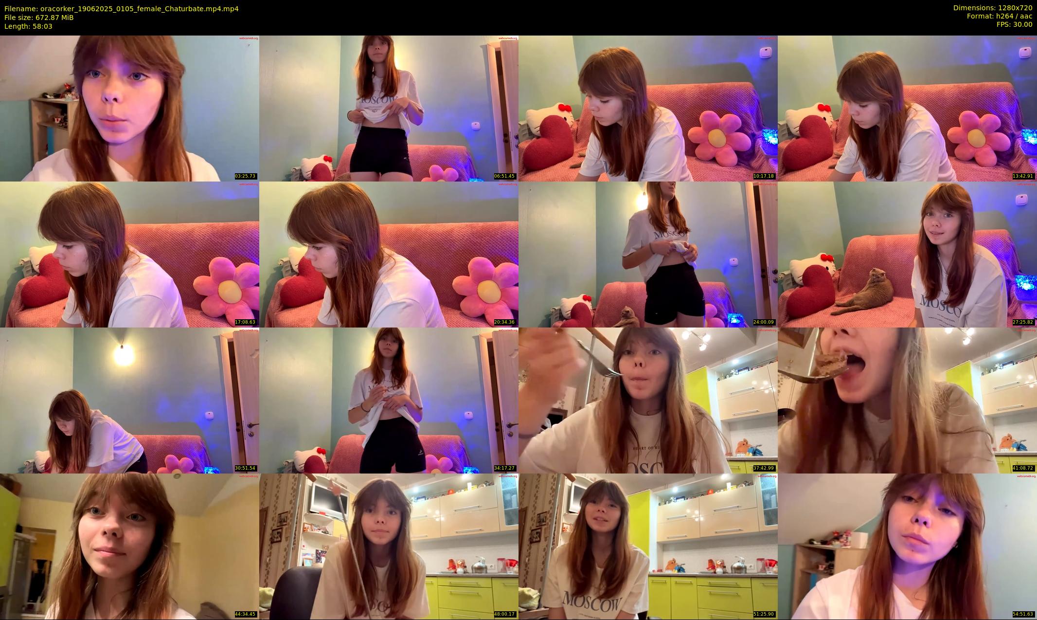 oracorker — 59 minute Chaturbate female cam show recording, 720p, Jun 19, 2025