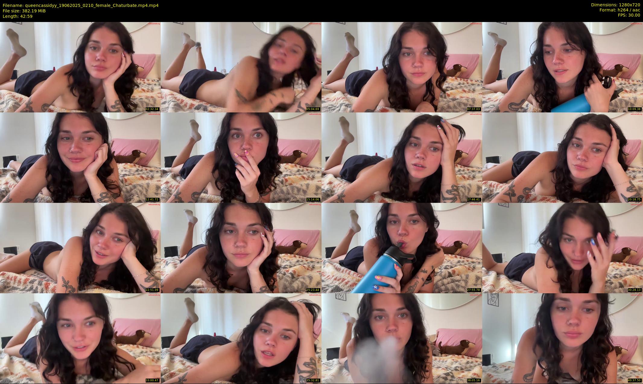 queencassidyy — 43 minute Chaturbate female cam show recording, 720p, Jun 19, 2025