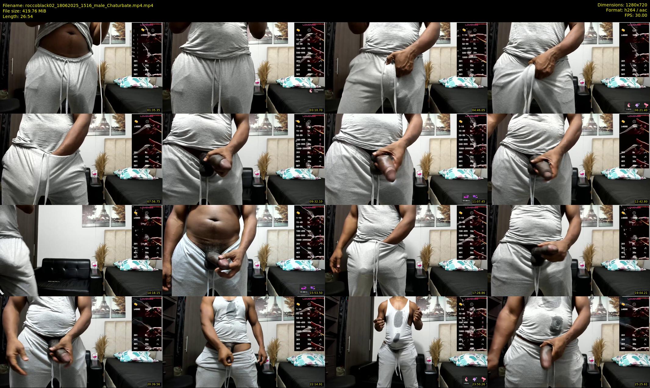 roccoblack02 — 27 minute Chaturbate male cam show recording, 720p, Jun 18, 2025